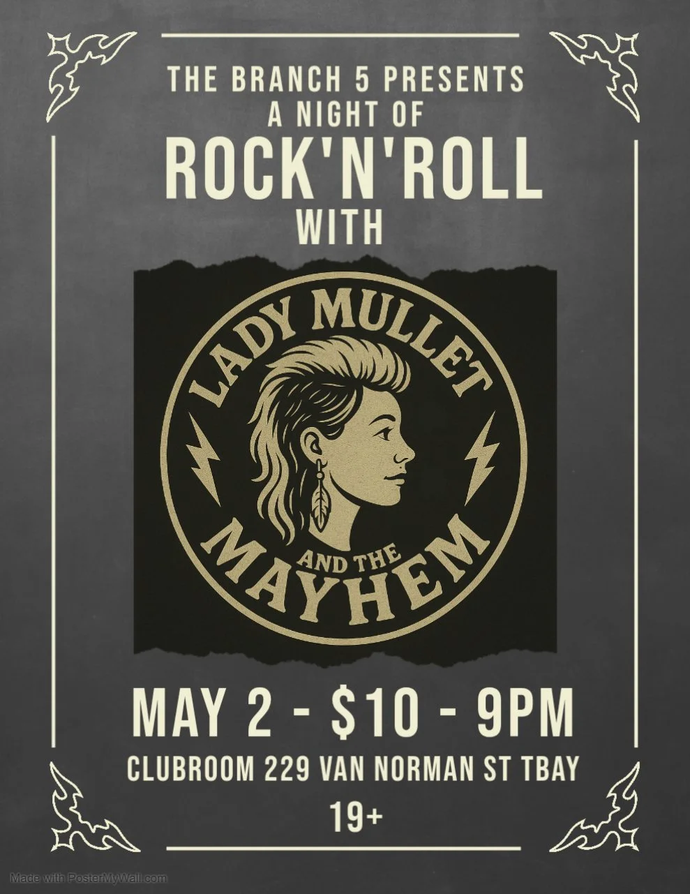 Lady Mullet and the Mayhem ROCK the Branch 5 Legion!