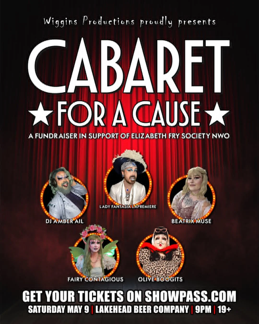 Cabaret for a Cause: A Fundraiser in Support of Elizabeth Fry Society NWO