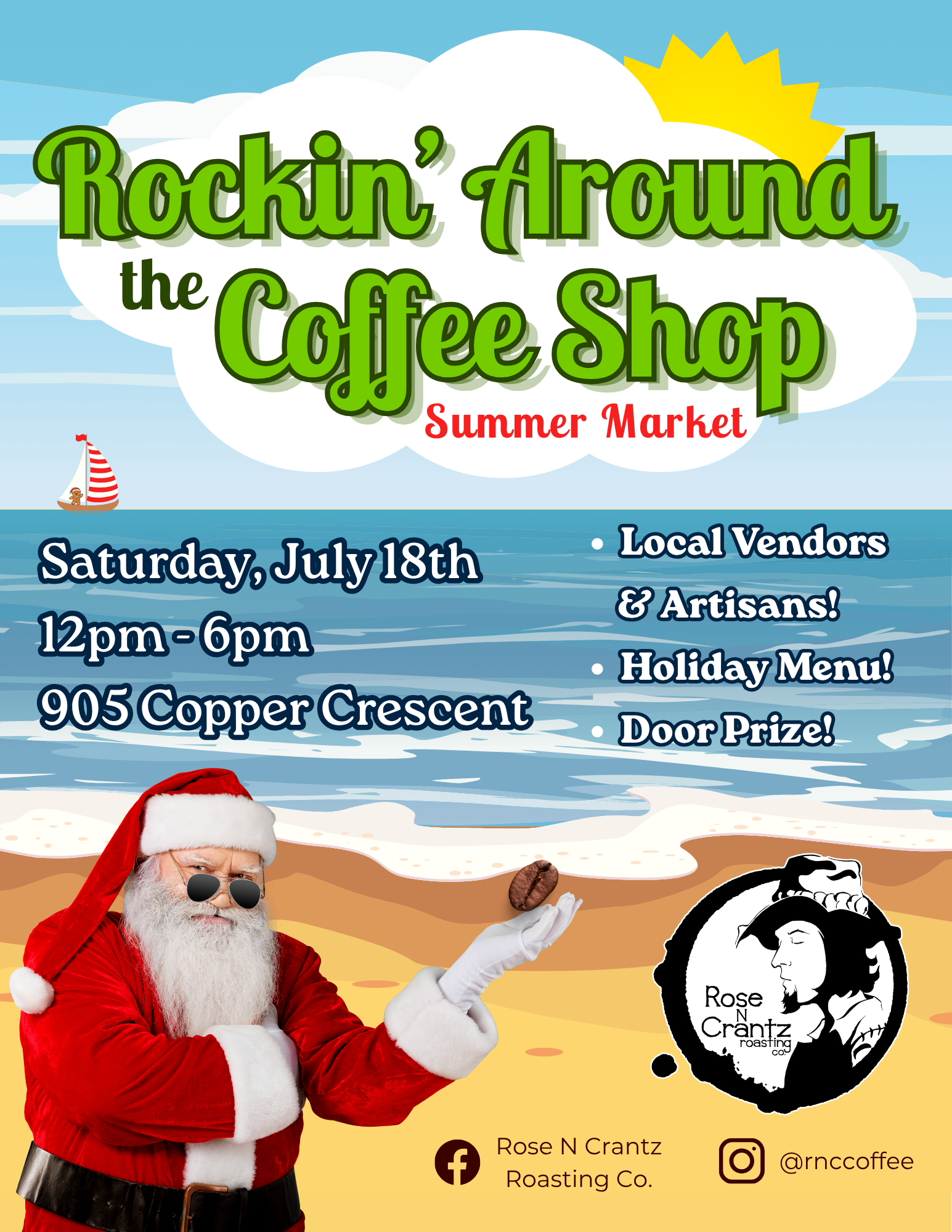 Rockin' around the Coffee Shop Summer Market