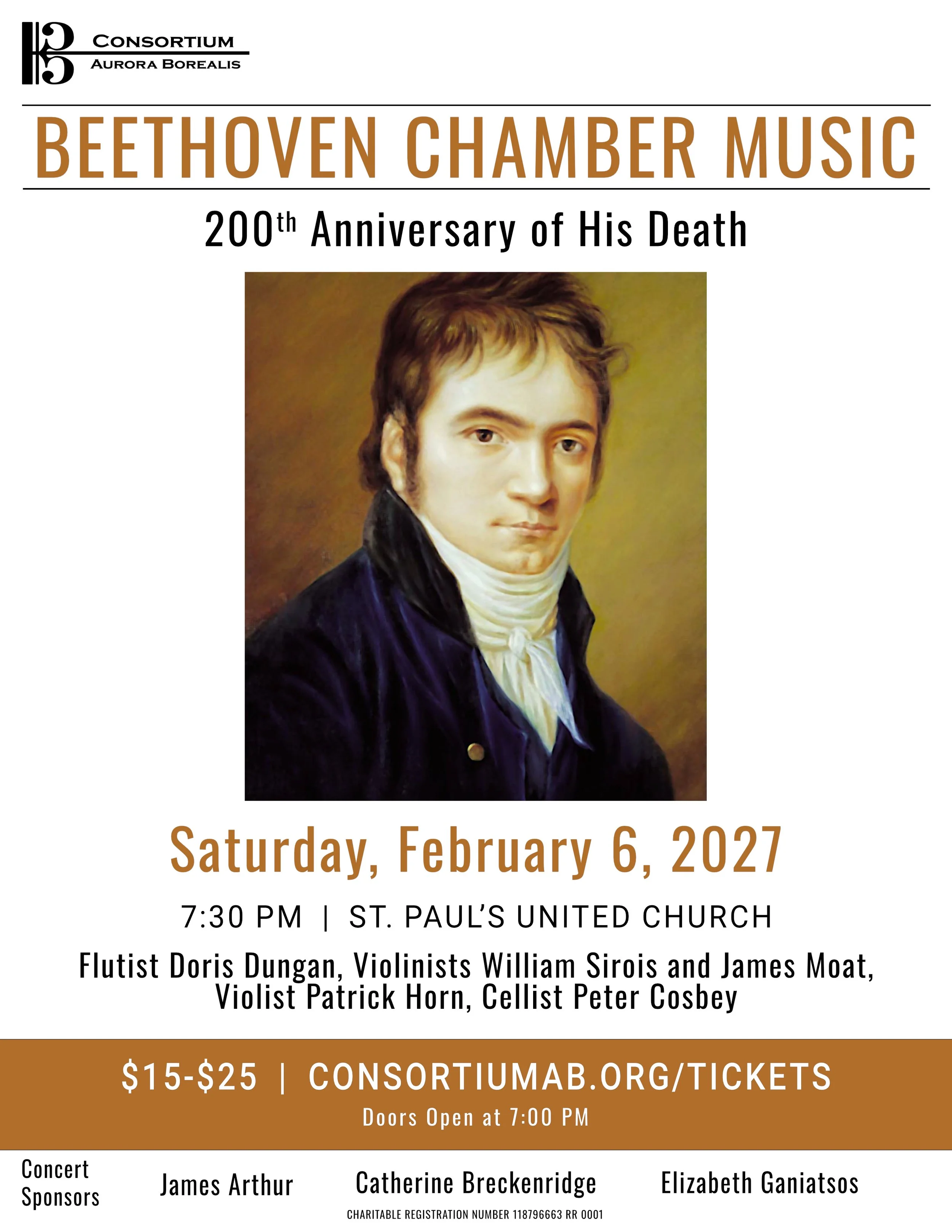 CONSORTIUM AURORA BOREALIS CONCERT - BEETHOVEN CHAMBER MUSIC