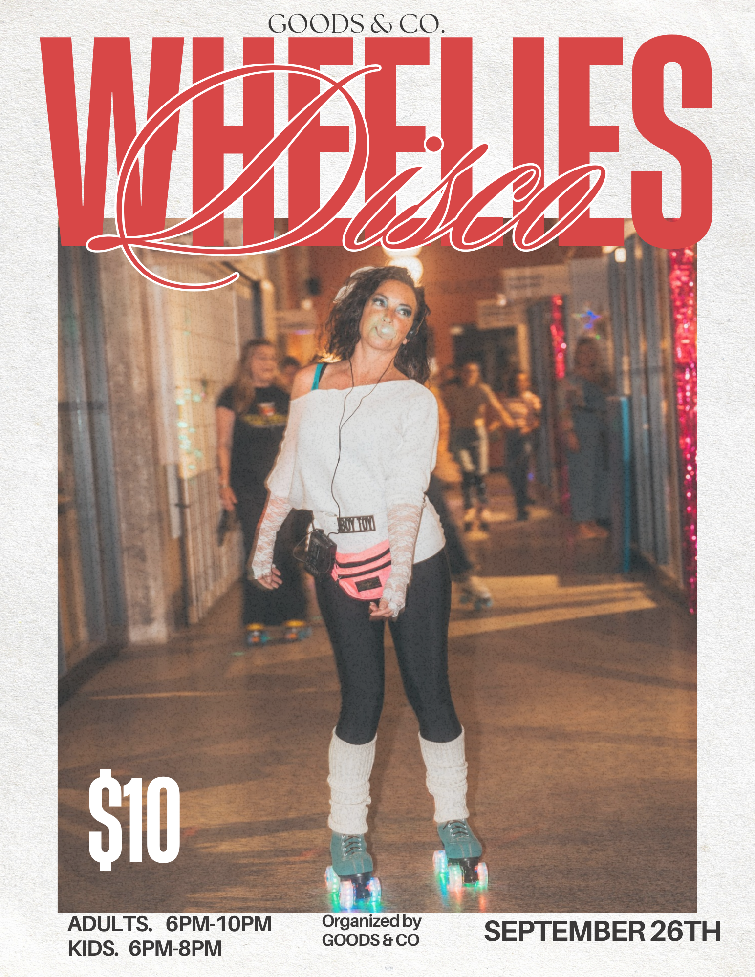 Wheelies Roller Skating at Goods and Co.