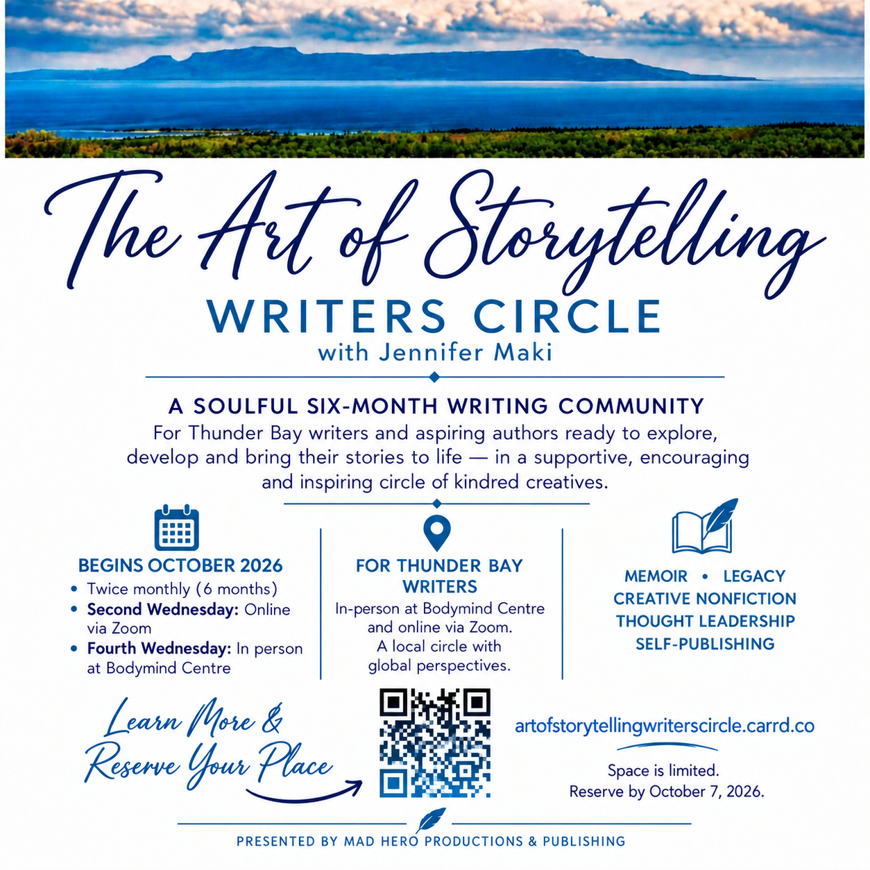 Art of Storytelling Writers Circle - 6 Month Immersive Experience