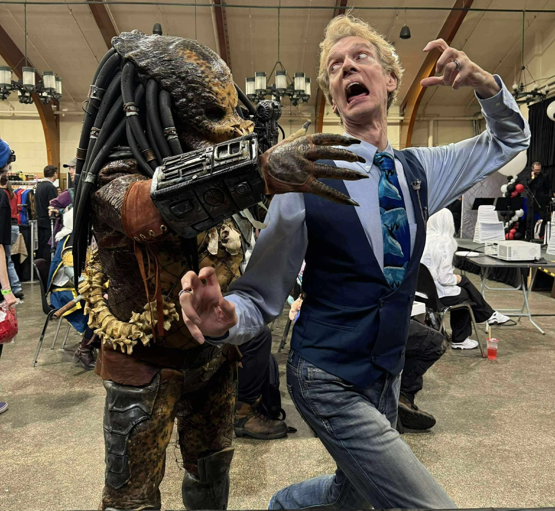 ThunderCon attendees in cosplay pose for a photo at a past convention