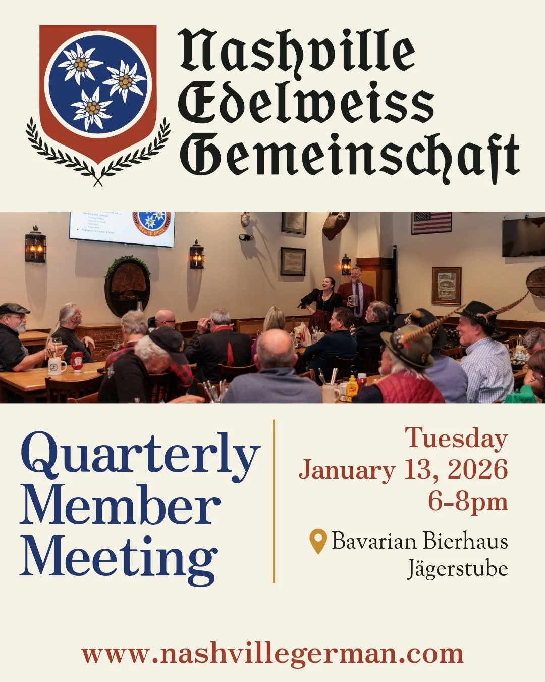 Mark your calendars, our first meeting of 2026 is just a couple weeks away! This session is vital for shaping the year ahead, and attendance is highly suggested. 

On the Agenda:

2026 Scheduling: Setting dates for the remaining quarterly meetings an