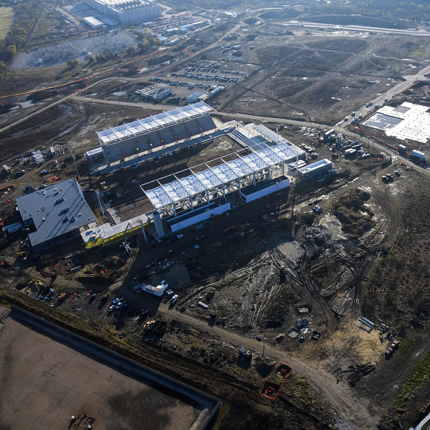 THE RACE IS ON ‼️ 

Construction is charging ahead on our new 7,500-seat soccer stadium, set to be completed ahead of the 2026 FIFA World Cup. With nations already touring the site as a potential base camp, Mansfield is stepping onto the global stage