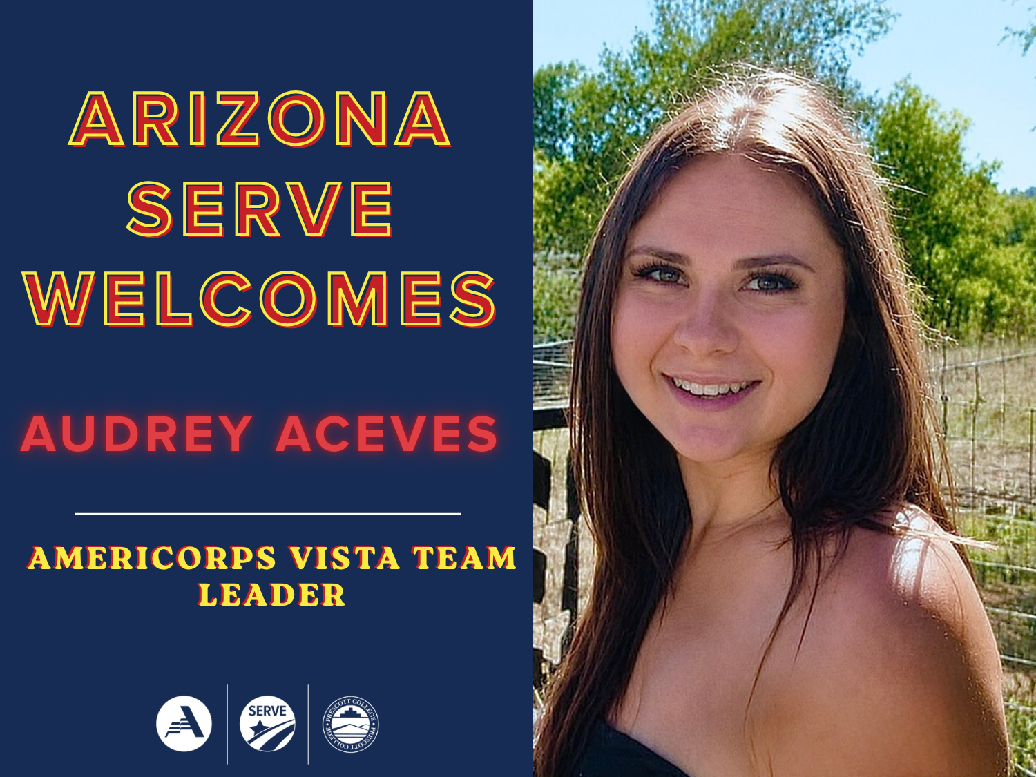 Arizona Serve Welcomes New Prescott VISTA Team Leader Audrey Aceves
