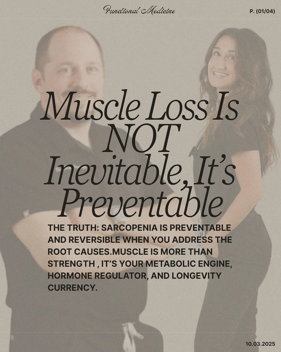 Muscle loss isn&rsquo;t inevitable, it&rsquo;s a signal your body needs support.

Starting as early as 35, shifts in hormones, low protein, poor recovery, and inflammation all speed it up. The good news: every one of these is modifiable.

With optimi