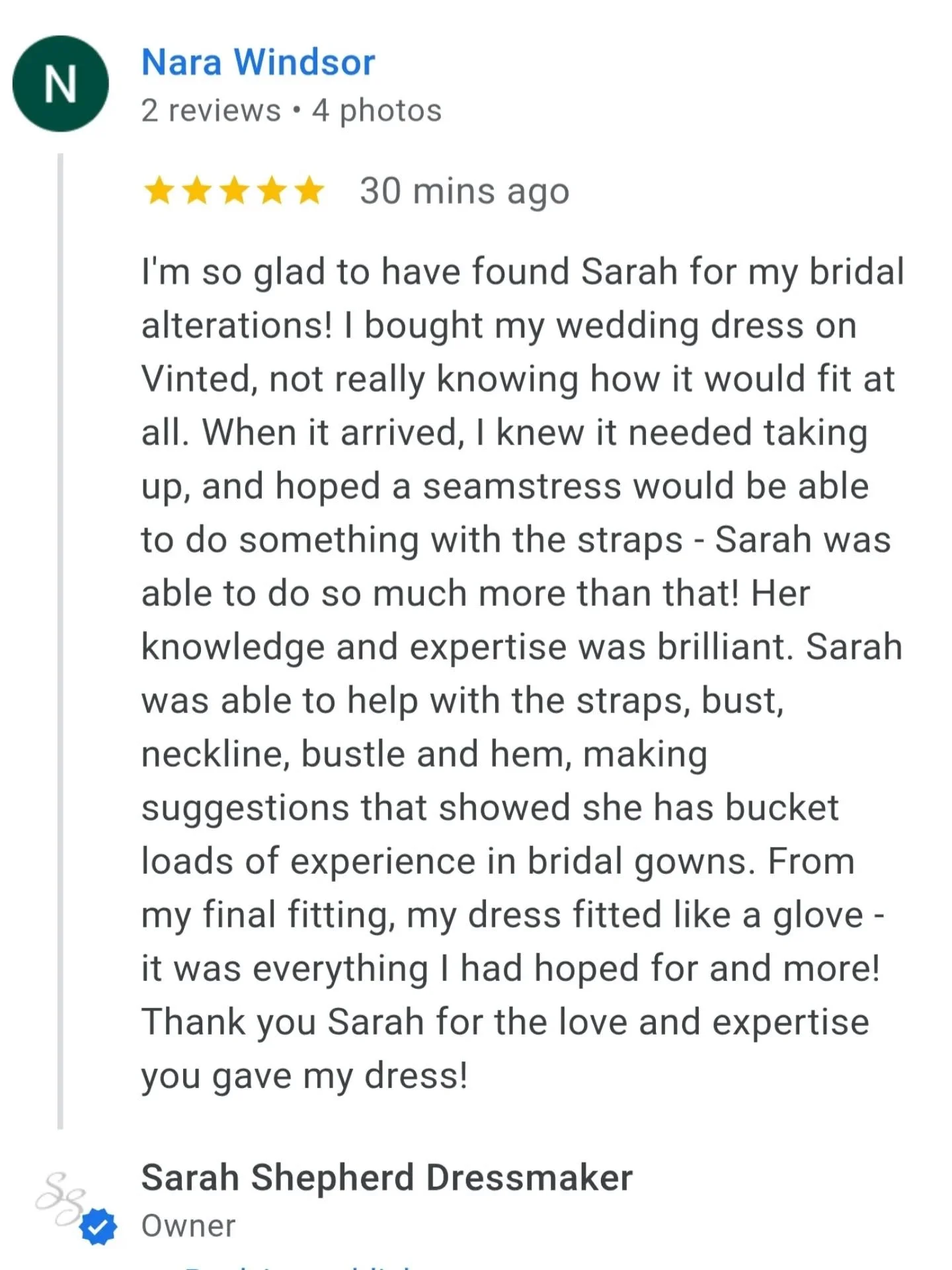Thank you Nara for such a lovely review and to share your wedding pics for all to enjoy &hearts;️

Nara bought this wed2b dress which I had altered for other brides in the past and they also required large strap length reductions and therefore the fr