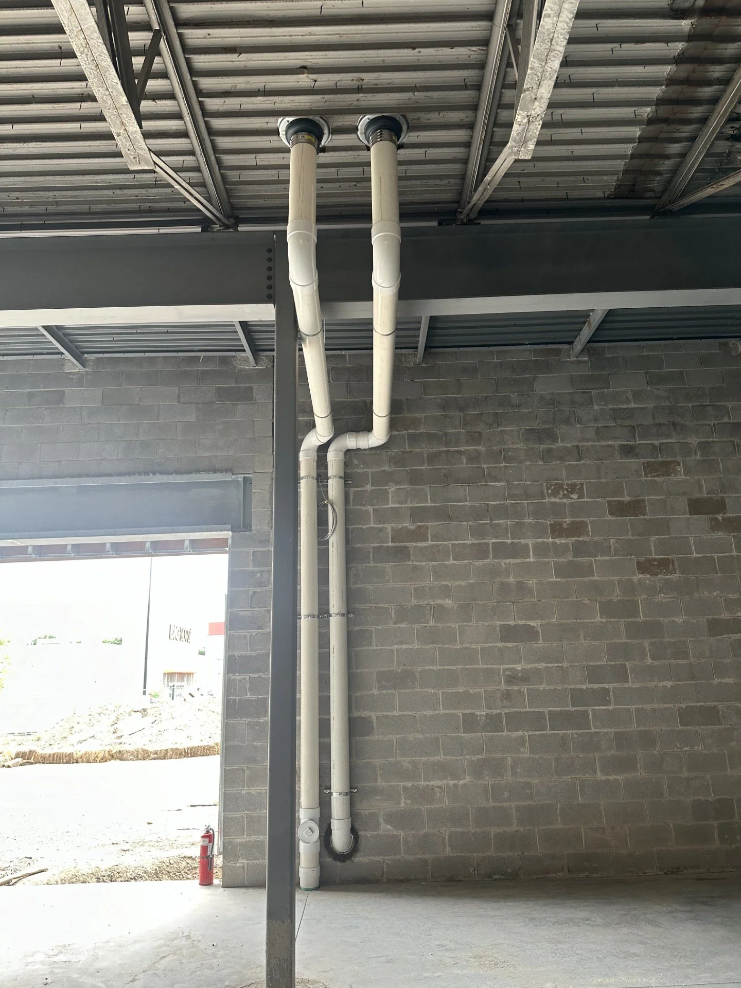 commercial roof drain installation plumber cleveland