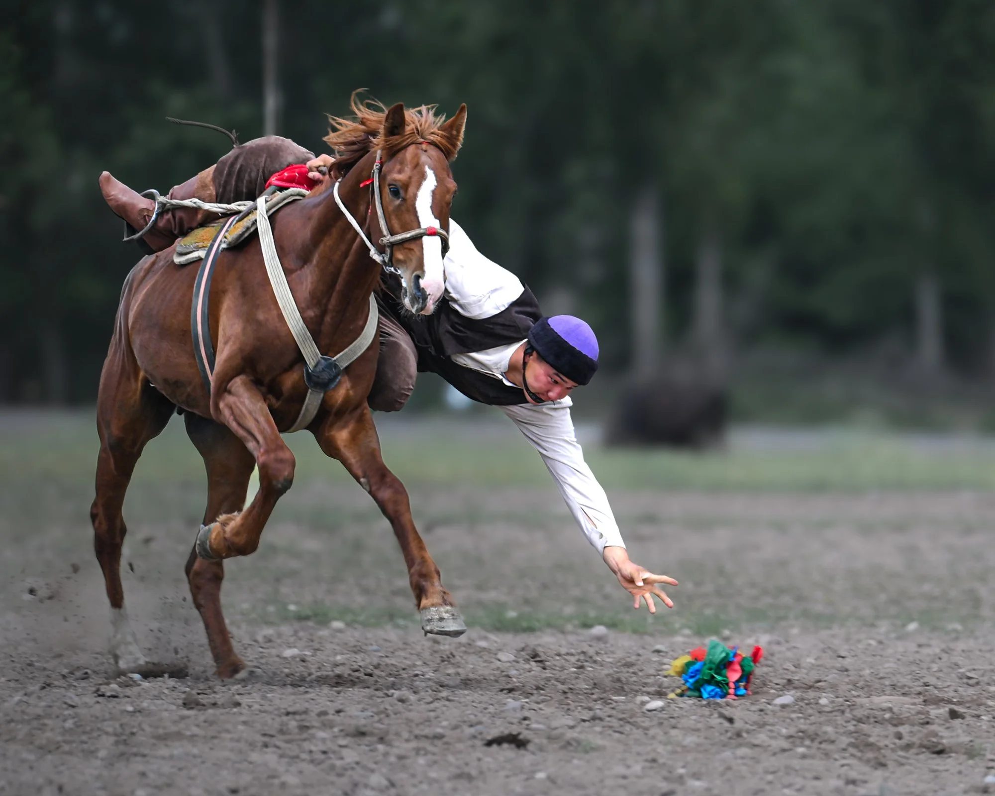 Kok Boru player, Bishkek, Kyrgyzstan