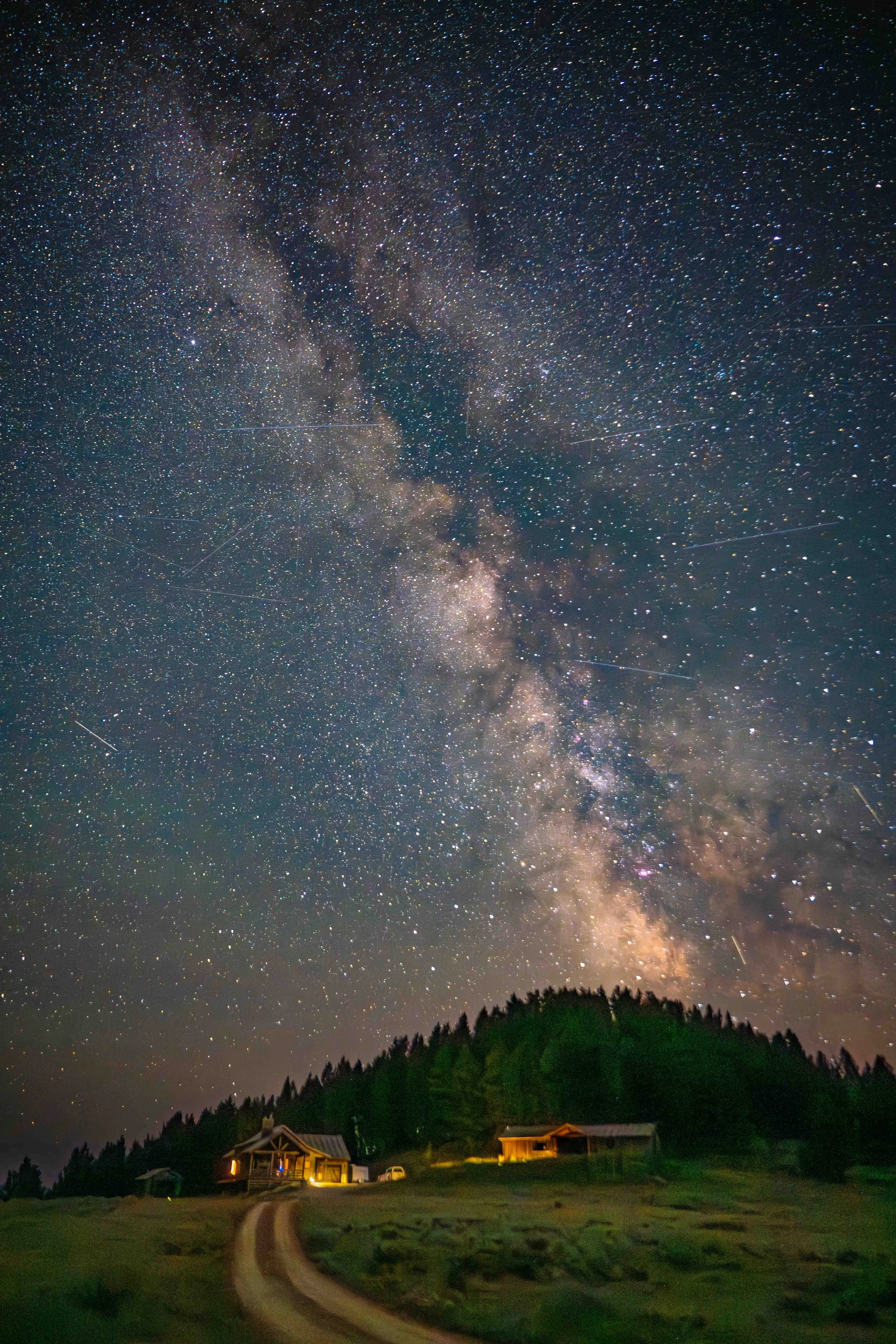 Meteor shower, Montana