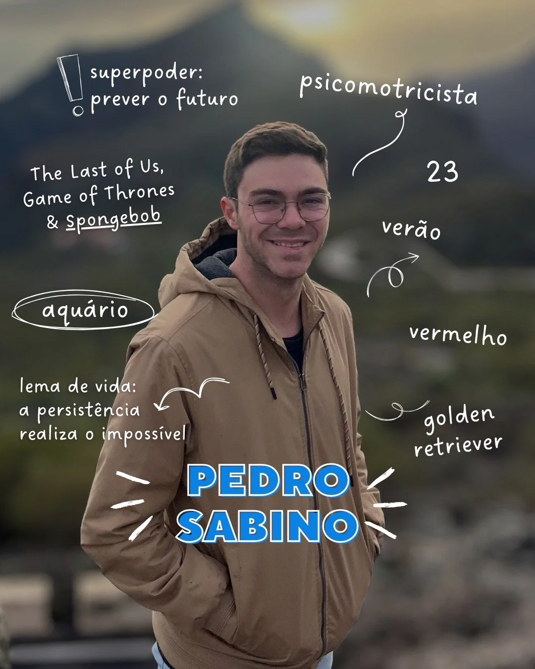 🫶 Meet the Team: Pedro Sabino

O Pedro &eacute; Psicomotricista e acredita que a persist&ecirc;ncia realiza o imposs&iacute;vel &mdash; e talvez por isso consiga transformar cada sess&atilde;o num espa&ccedil;o de evolu&ccedil;&atilde;o, mesmo nos d