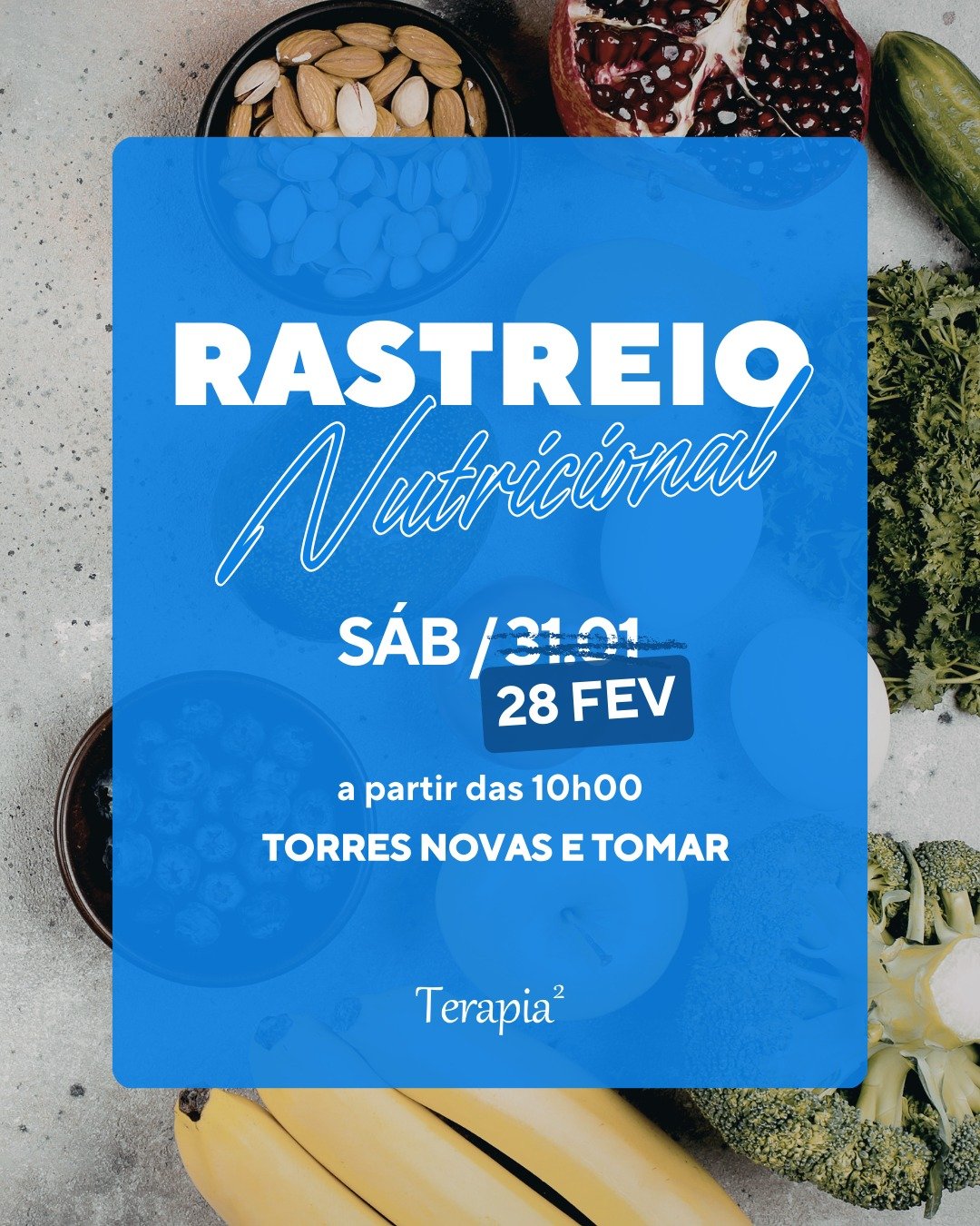 ⚠️ Atualiza&ccedil;&atilde;o importante &mdash; Rastreio Nutricional

Devido &agrave;s condi&ccedil;&otilde;es meteorol&oacute;gicas adversas, decidimos adiar o Rastreio Nutricional previsto para esta data, garantindo a seguran&ccedil;a e o conforto 