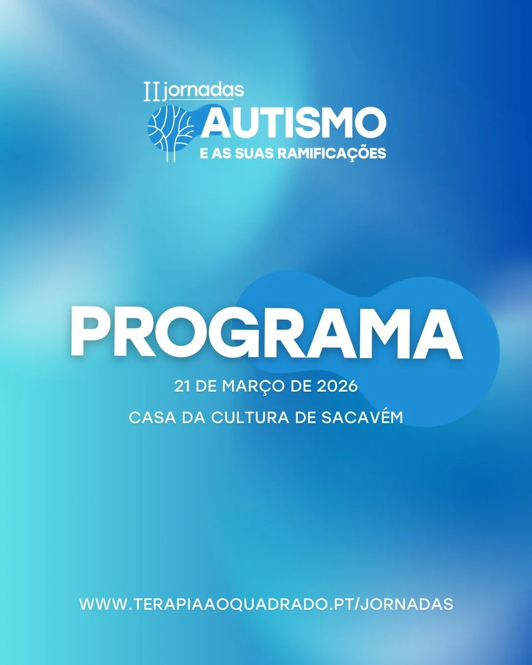 No dia 21 de mar&ccedil;o, na Casa da Cultura de Sacav&eacute;m, reunimos especialistas, profissionais e fam&iacute;lias para um dia dedicado ao Autismo e ao Neurodesenvolvimento.

Ao longo do dia, poder&aacute; assistir a comunica&ccedil;&otilde;es 