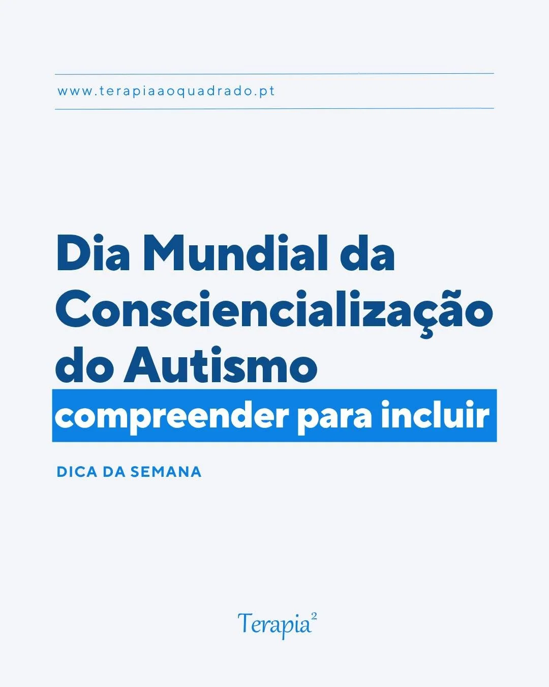 Incluir n&atilde;o &eacute; mudar a pessoa, &eacute; ampliar a nossa forma de olhar.

Neste 2 de abril, o Dia Mundial da Consciencializa&ccedil;&atilde;o do Autismo recorda-nos que o autismo n&atilde;o &eacute; algo a corrigir, mas uma forma diferent