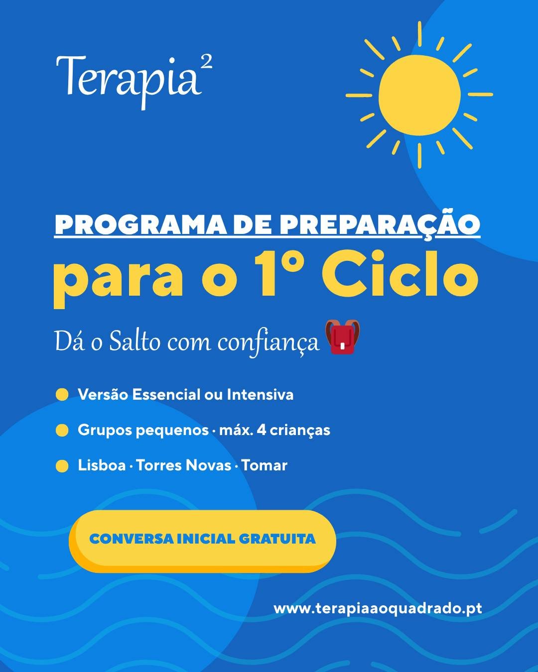 O ver&atilde;o est&aacute; a chegar &mdash; e com ele, uma oportunidade &uacute;nica para preparar o teu filho para uma das maiores transi&ccedil;&otilde;es da vida: a entrada no 1&ordm; ciclo. 🎒

O nosso Programa de Prepara&ccedil;&atilde;o para o 