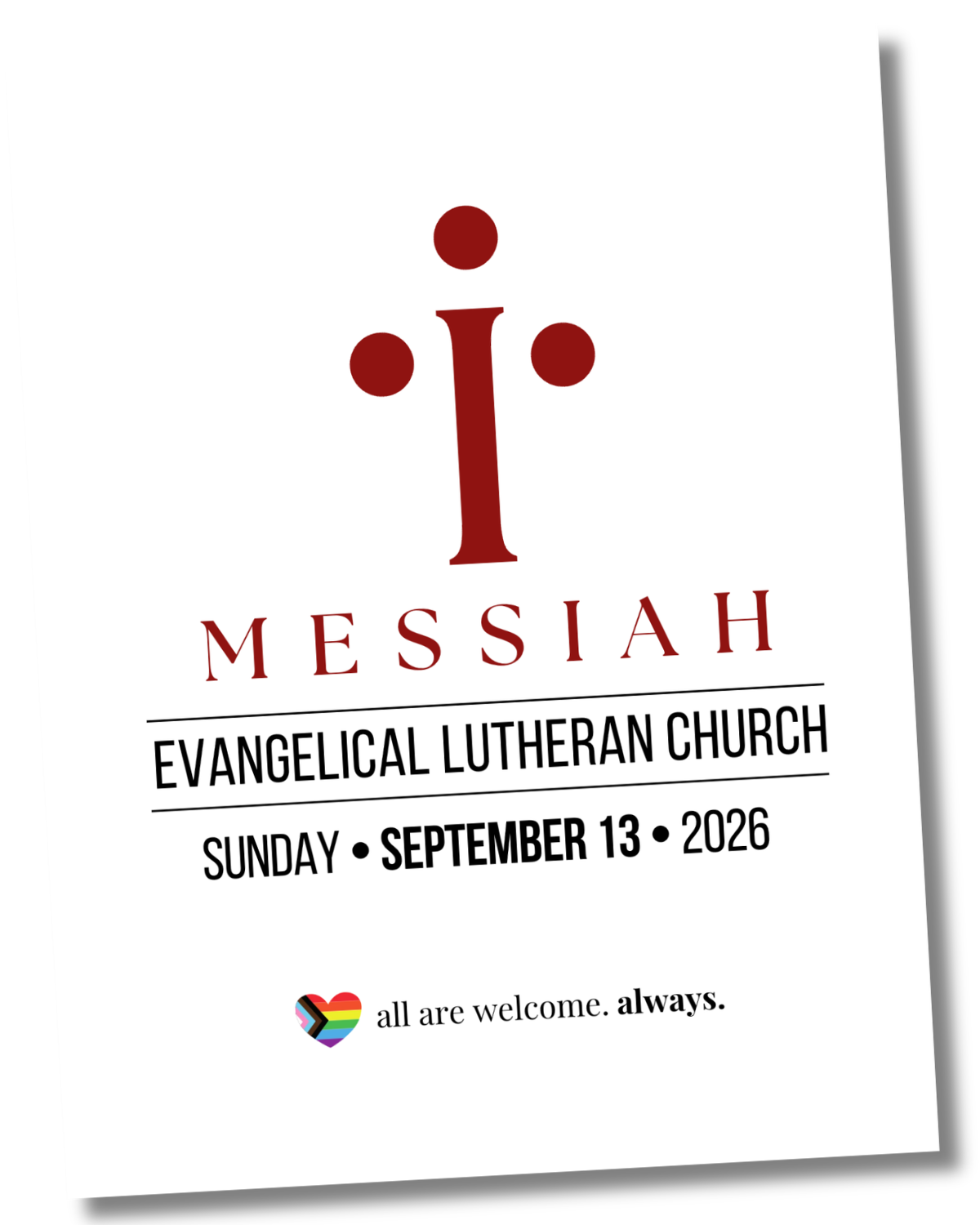 Sunday 9-13-2026