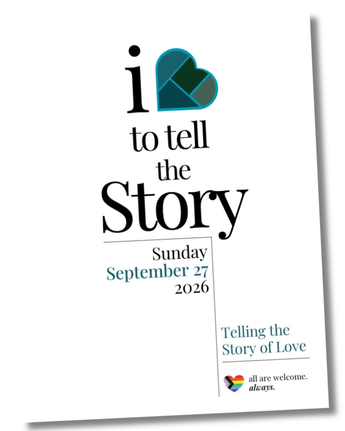 Sunday 9-27-2026