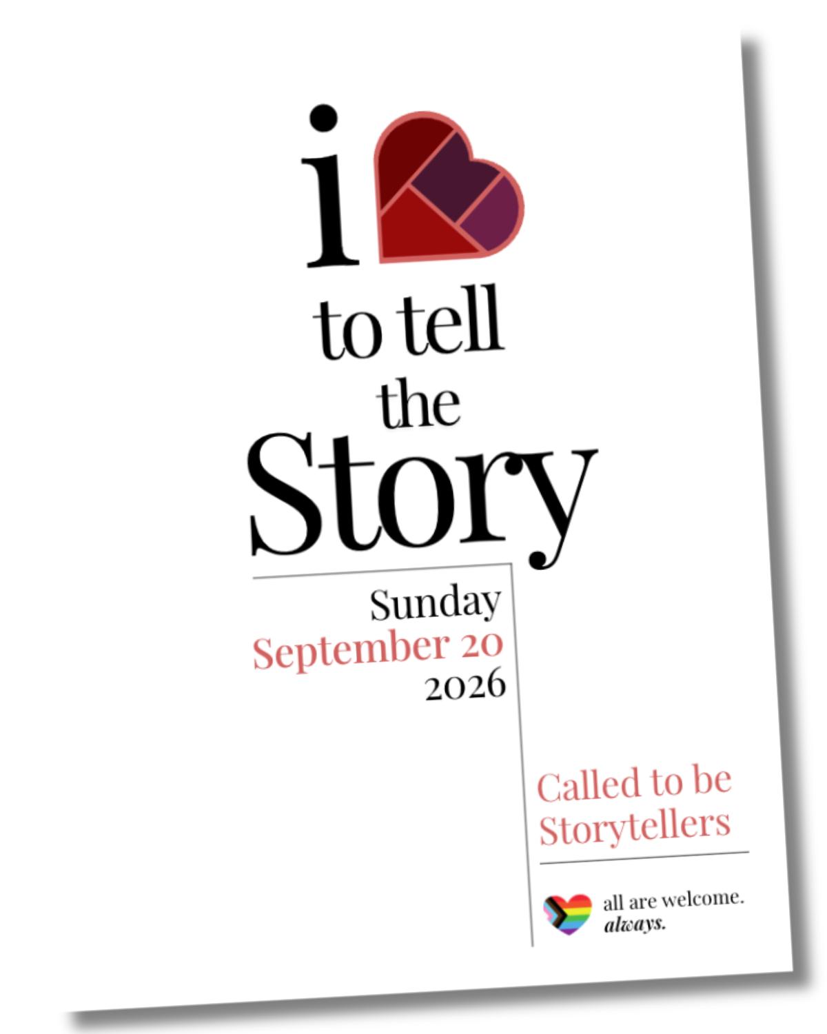 Sunday 9-20-2026