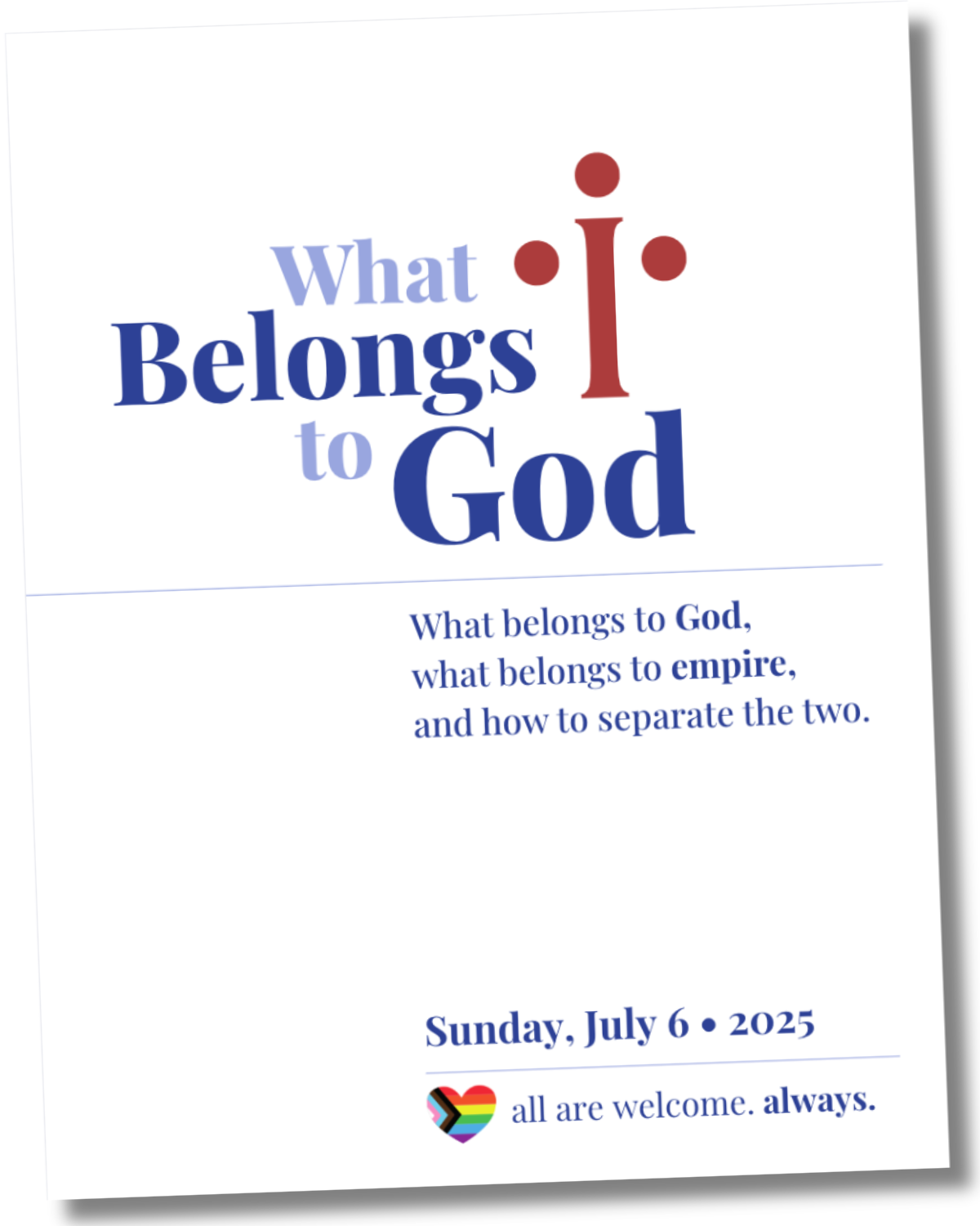 What Belongs to God