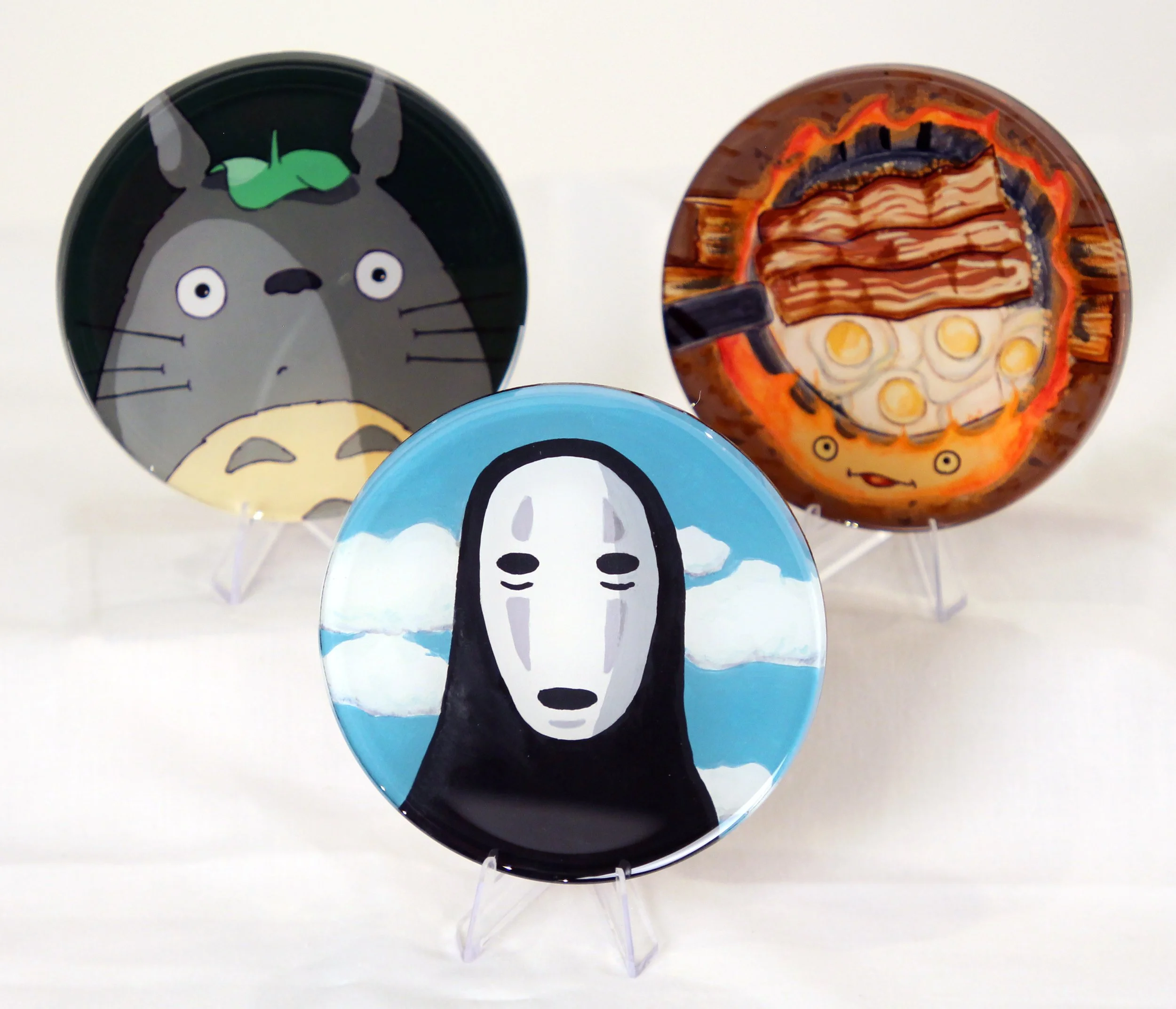 Studio Ghibli-inspired Hand-painted coasters