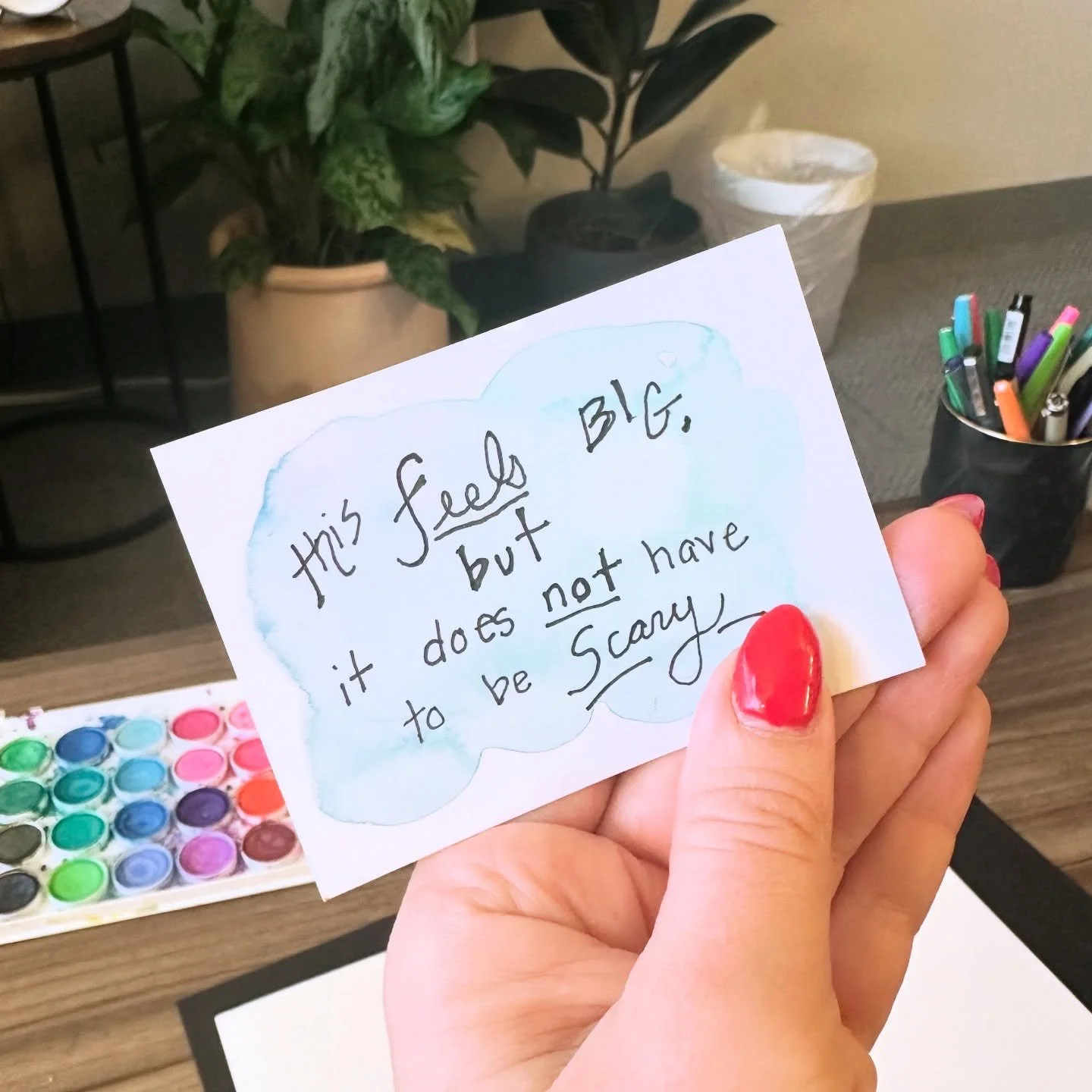 December is a time of so many feelings. Many of my clients this week have need some small but powerful affirmations to carry them through. 

What truth do you need reminders of today? 

#arttherapy #affirmations #artisttradingcards