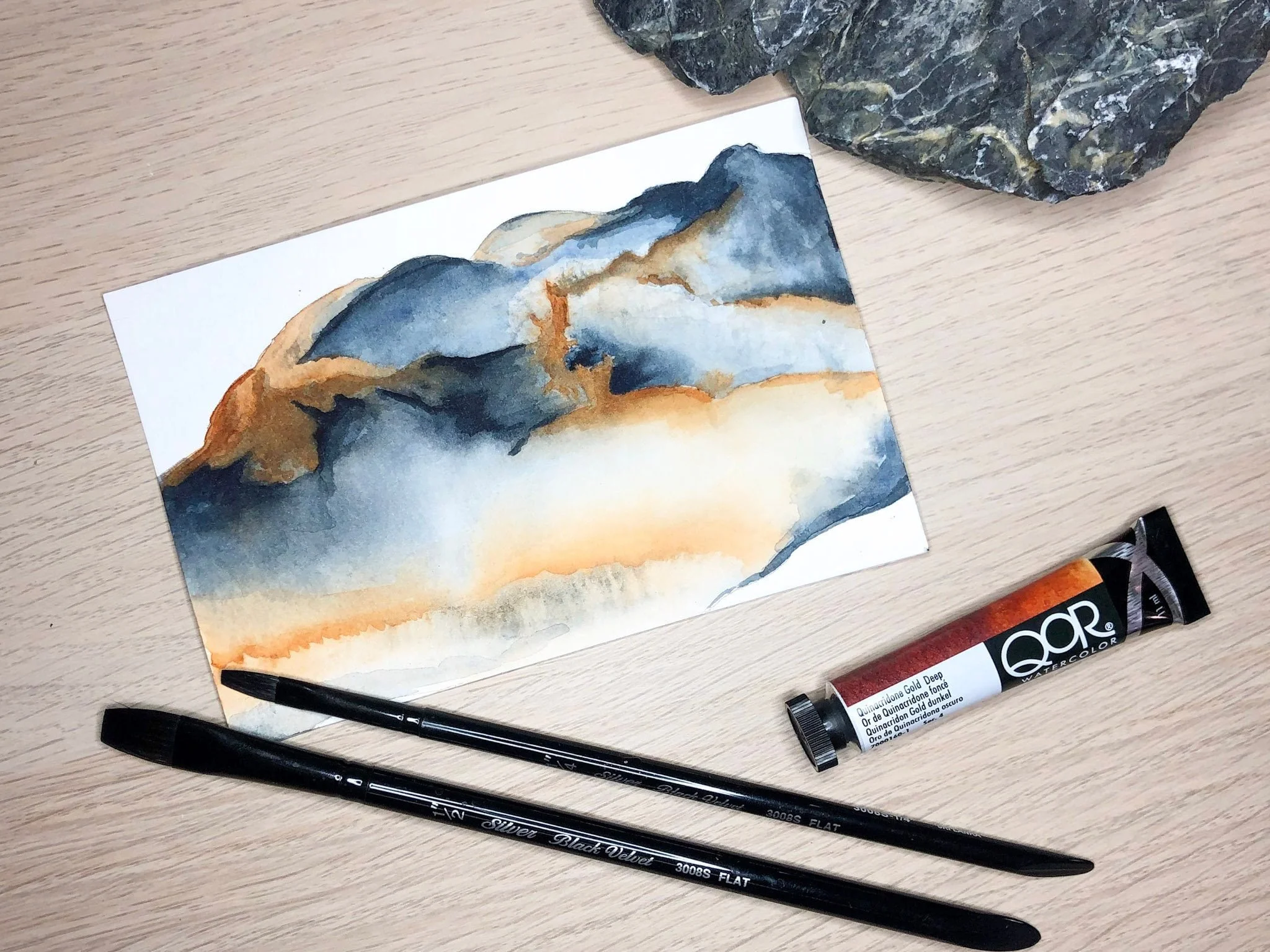 Watercolor painting with paint tubes and brushes - art therapy in Herndon Virginia