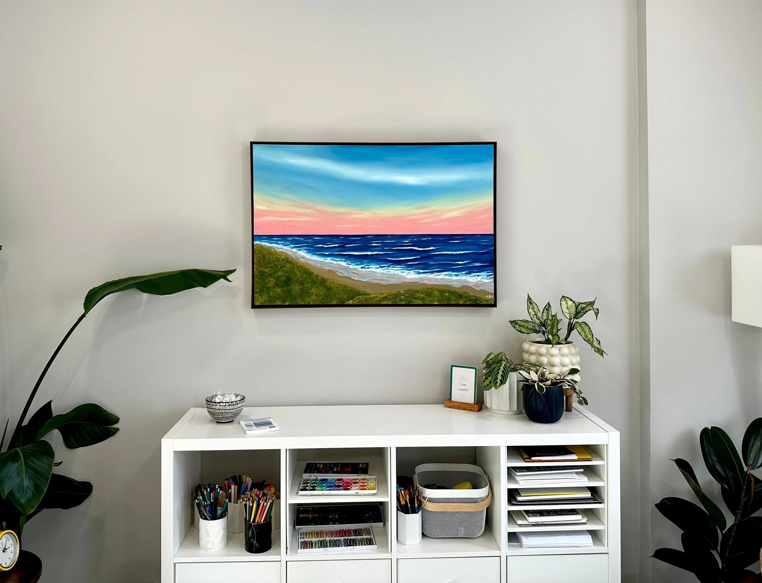 Art Therapy office in Herndon Virginia. Painting by Alanna Betts 