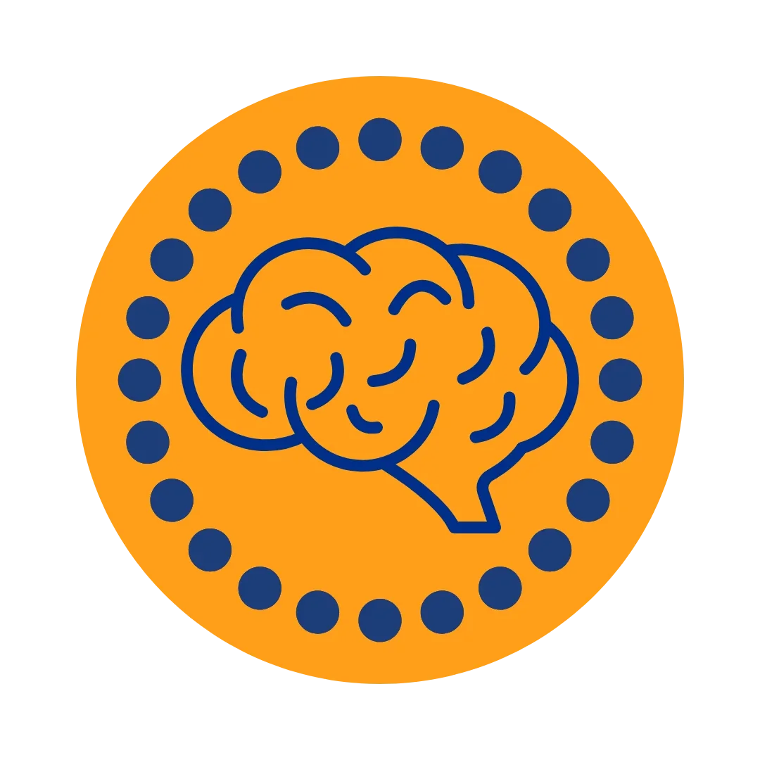 Icon of a brain representing neurological dysfunction