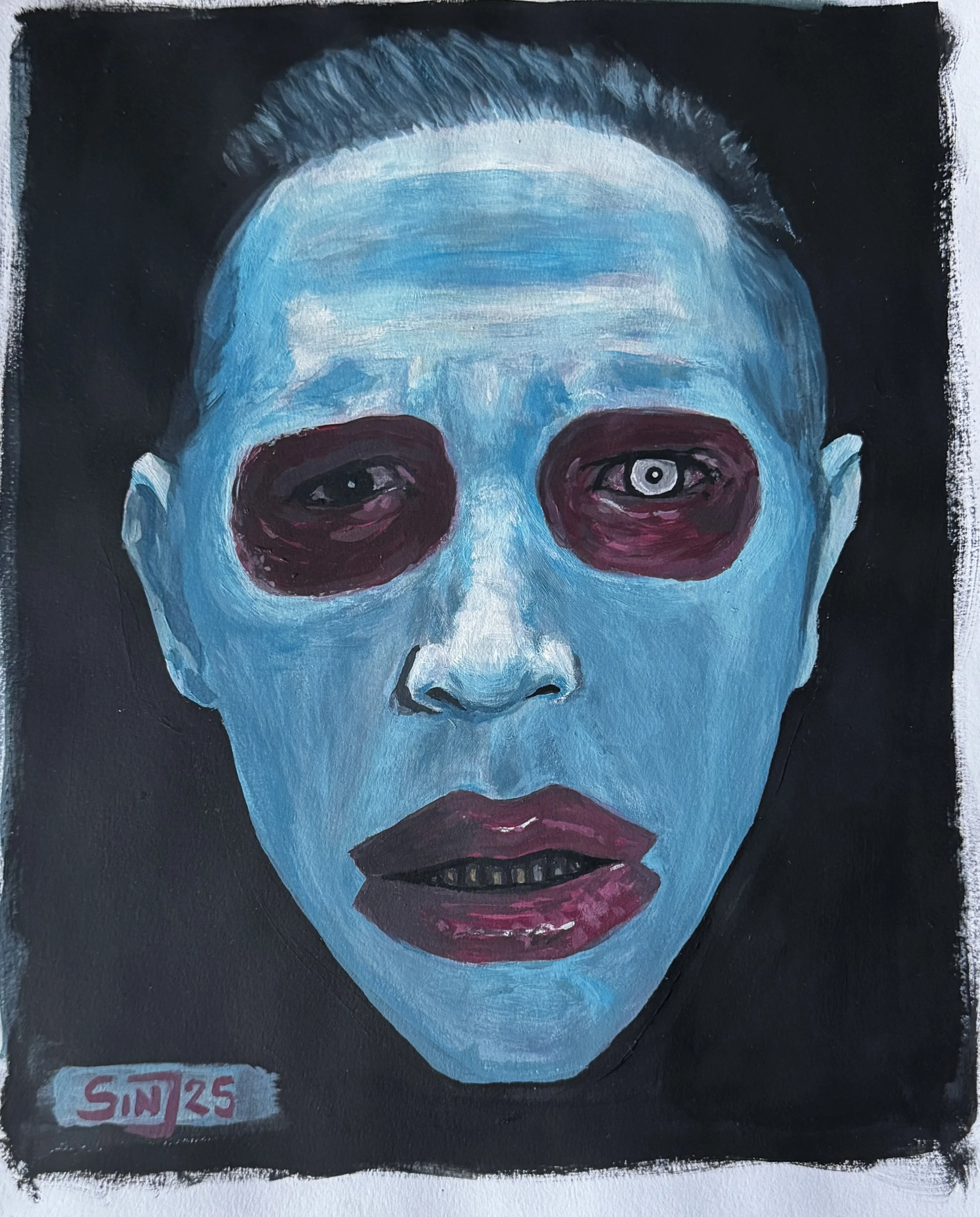ORIGINAL Marilyn Manson GAOG Painting 9x12
