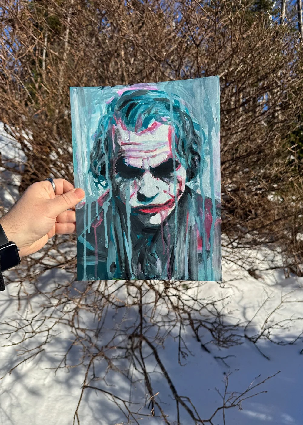 Original Joker Painting (drip)