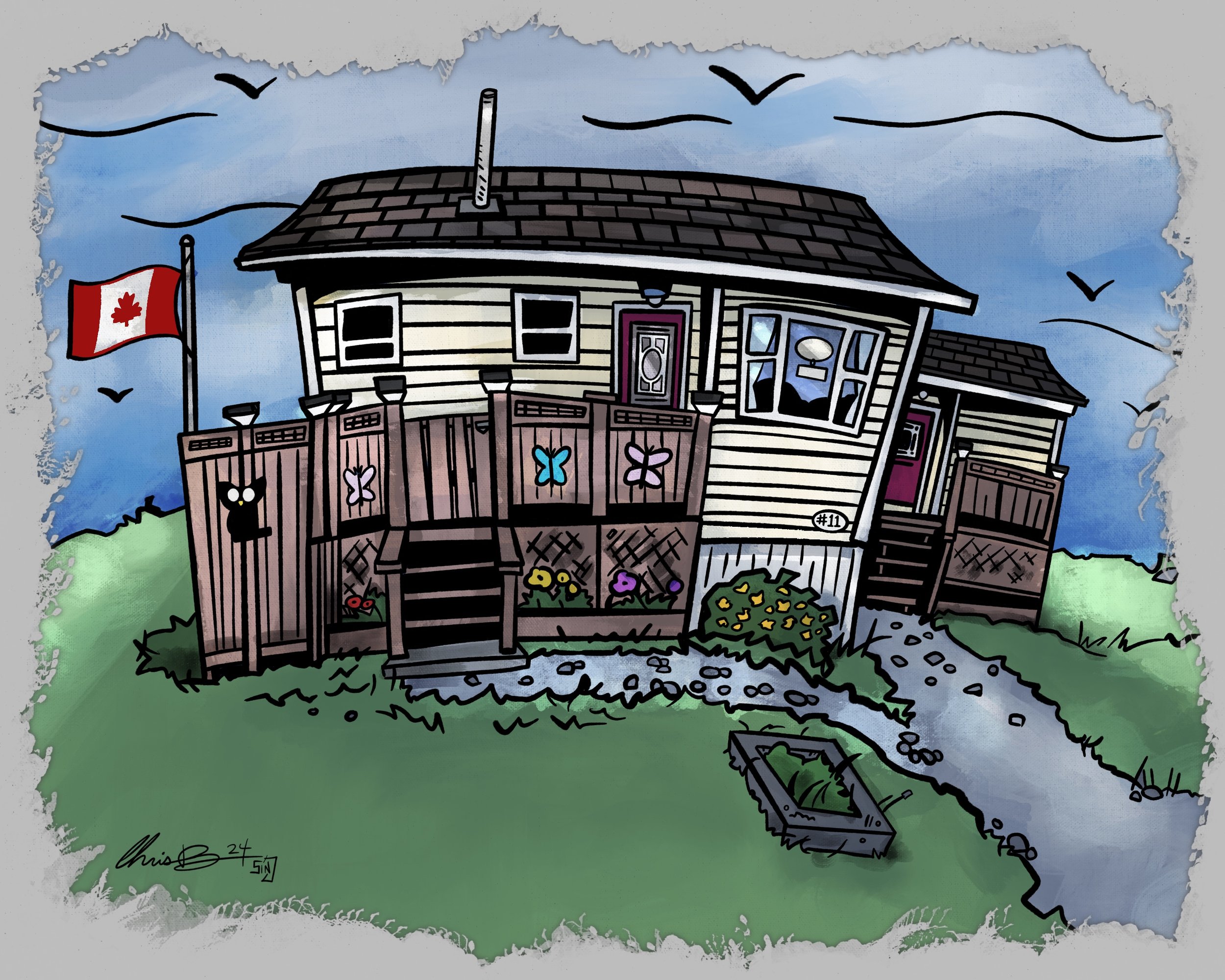 COMMISSION an Original Drawing of Your House (Digital)