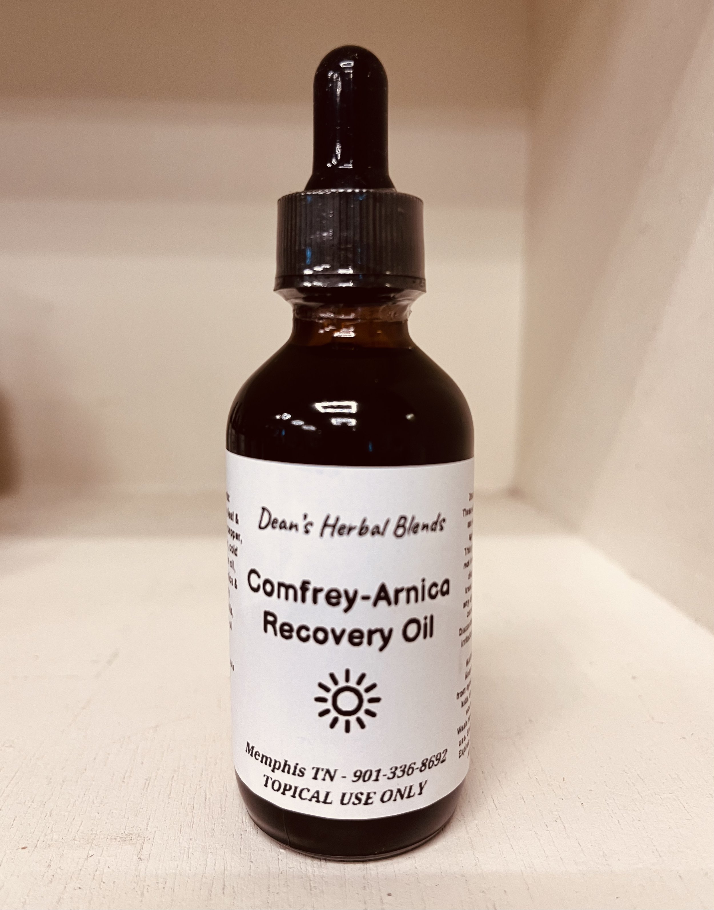 Comfrey & Arnica Recovery Oil- 2 oz bottle