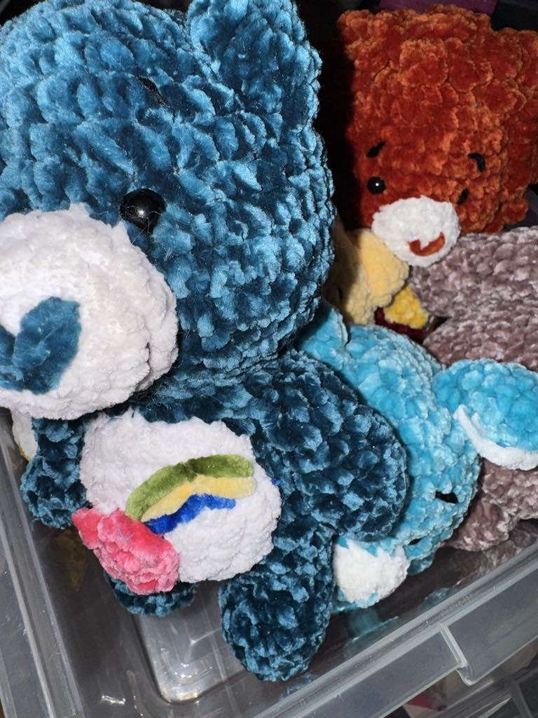 Crocheted Care Bears