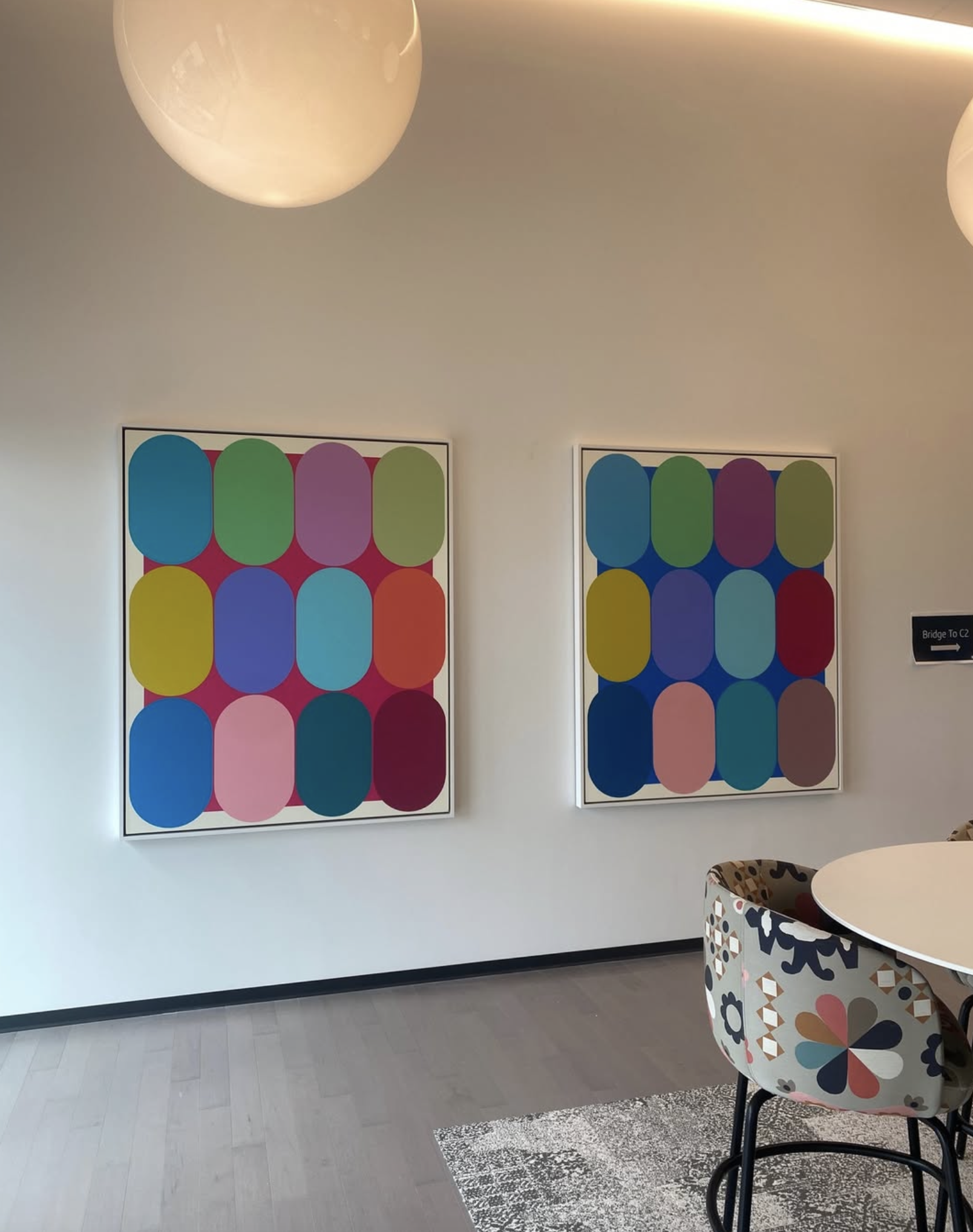 Art hanging completed by Phrame installers