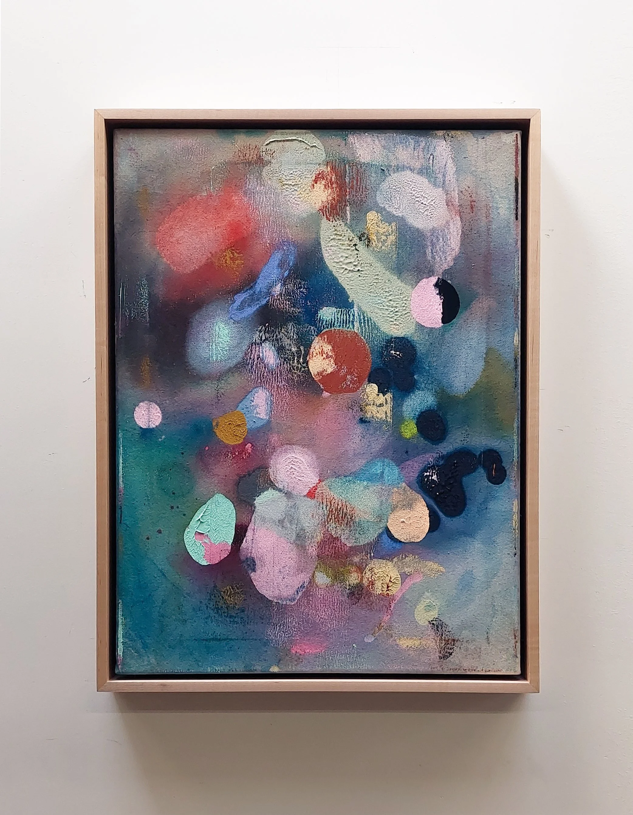 Custom maple frame with natural finish