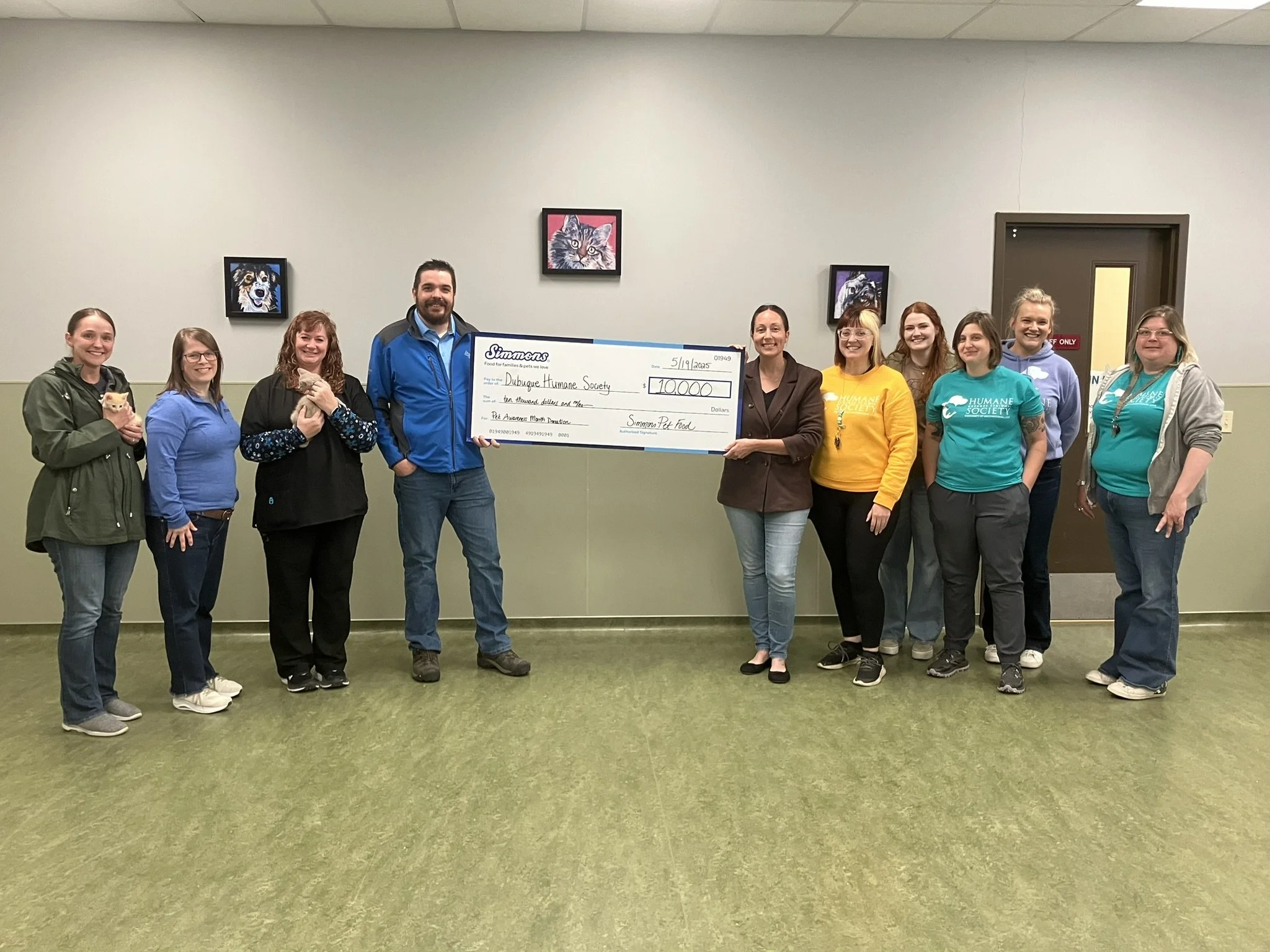 DBQ Humane Society Donation.JPEG