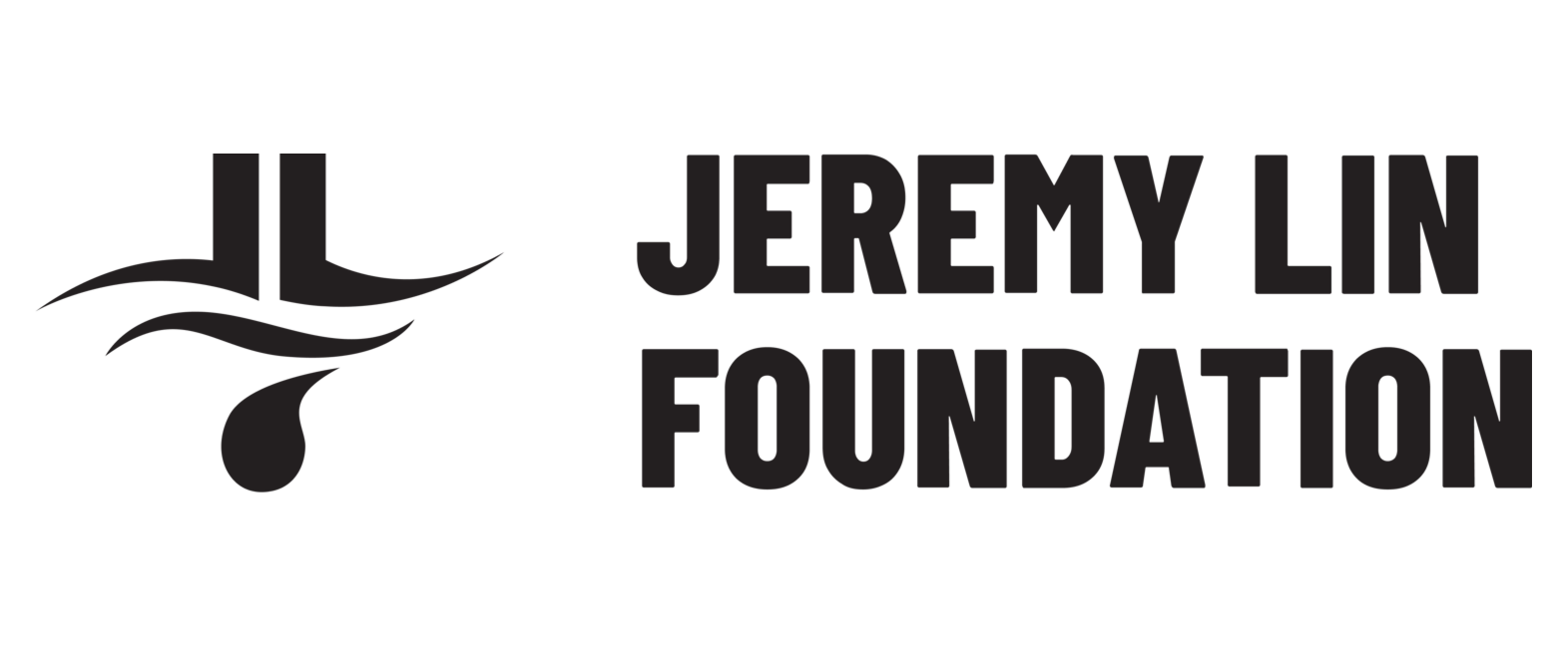 Logo of the Jeremy Lin Foundation featuring a stylized sailboat and the name in bold text.