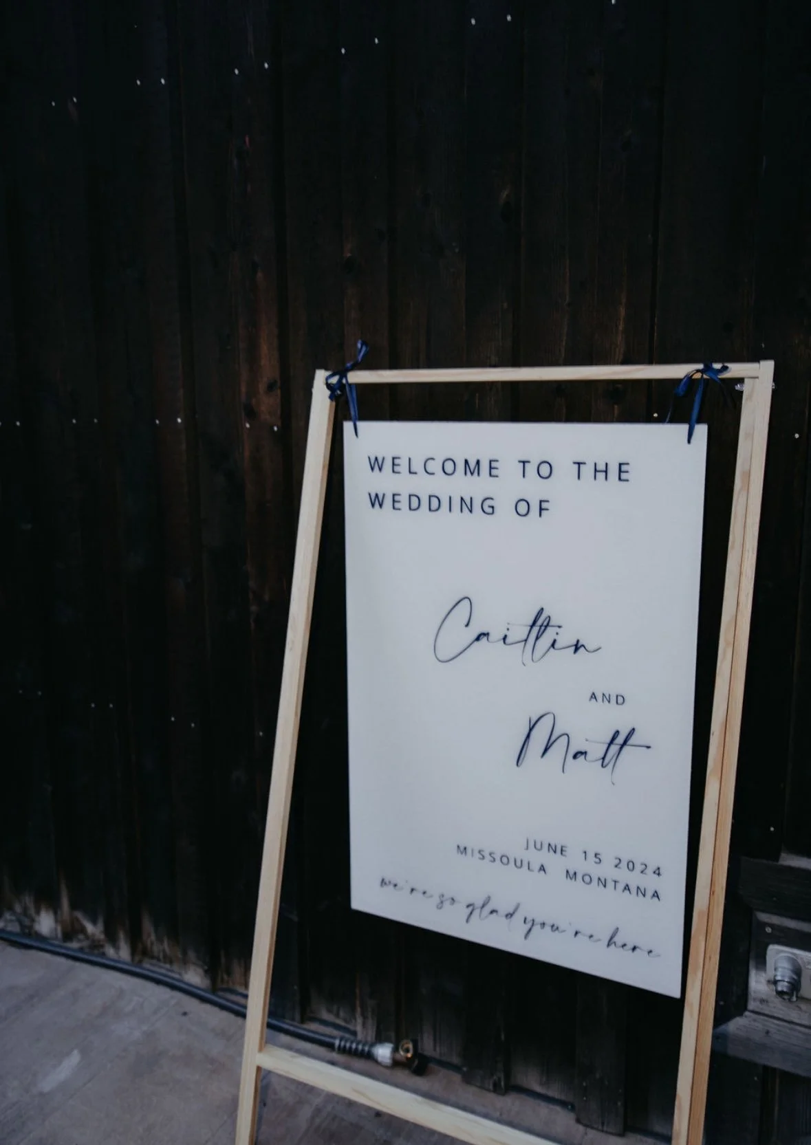 White Acrylic Painted Sign $55.00
* Pricing includes a custom decal + the sign holder. We can do any custom color for the decal.