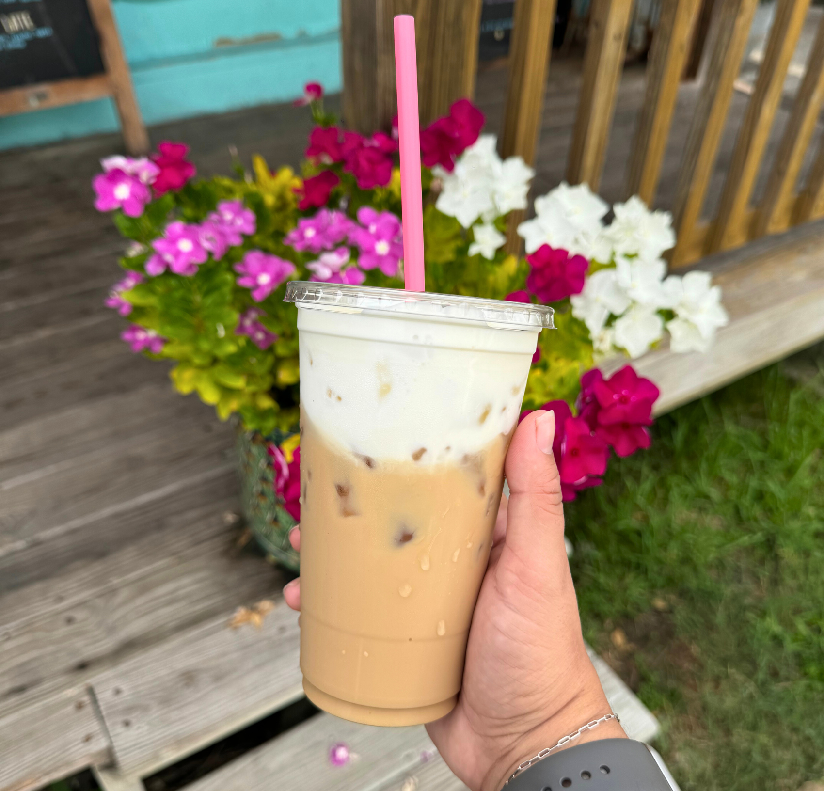 Expertly crafted coffee drinks at Duck Blind in Fulton. 