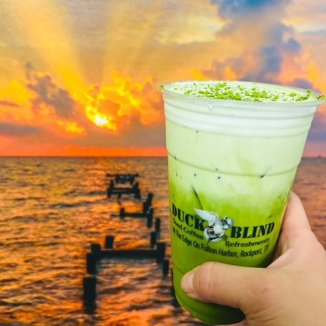 Matcha Latte at the Fulton Harbor location.