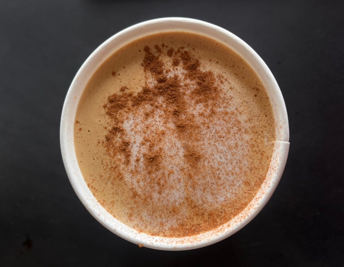 Delicious coffee beverage from Duck Blind Coffee. 