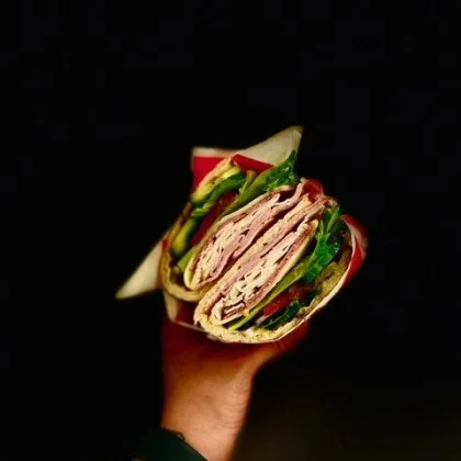 Boar's Head lunch sandwich at Duck Blind Drive-Thru. 