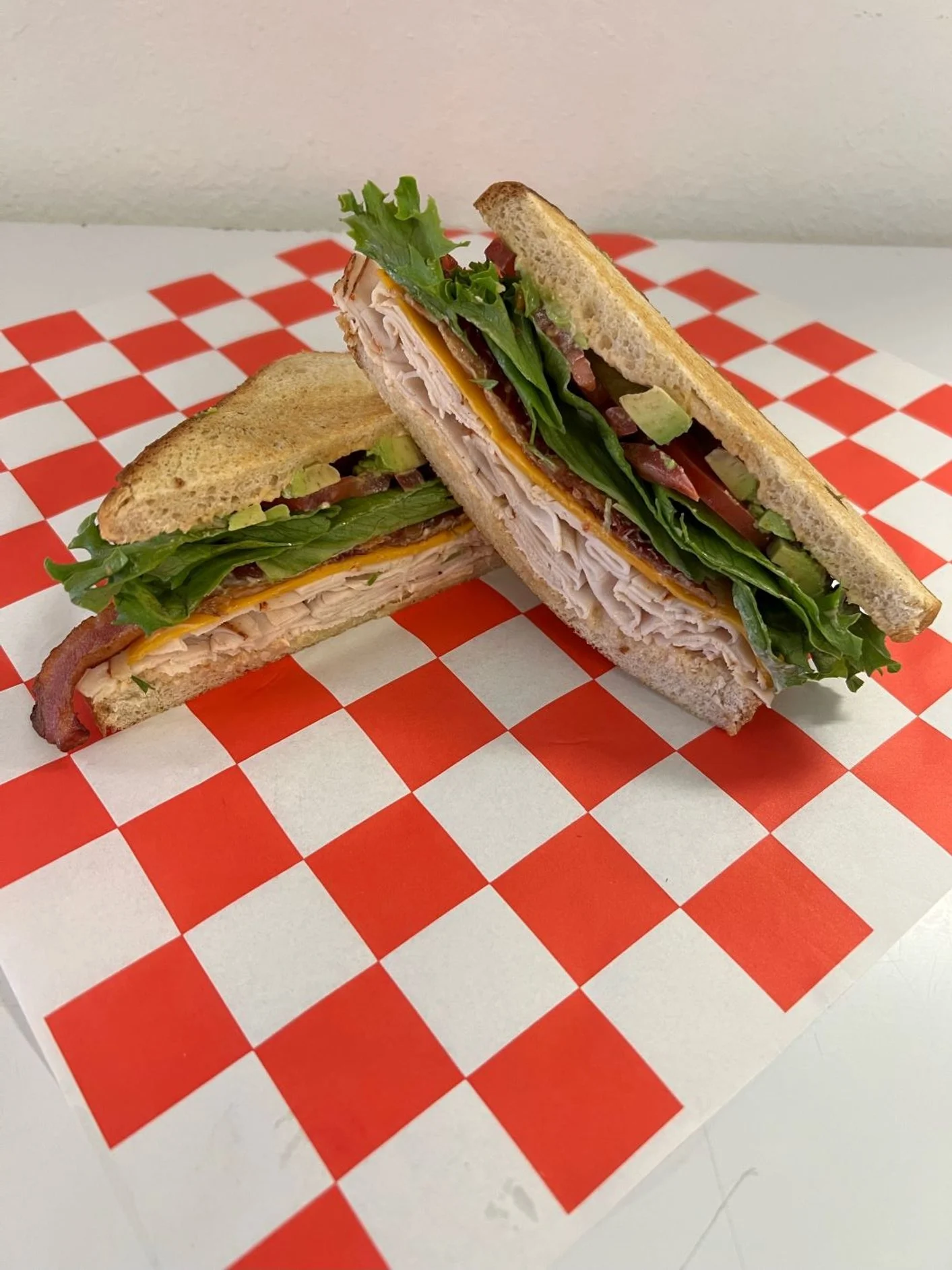 Boar's Head sandwiches from Duck Blind Coffee Drive-Thru in Rockport, Texas. 