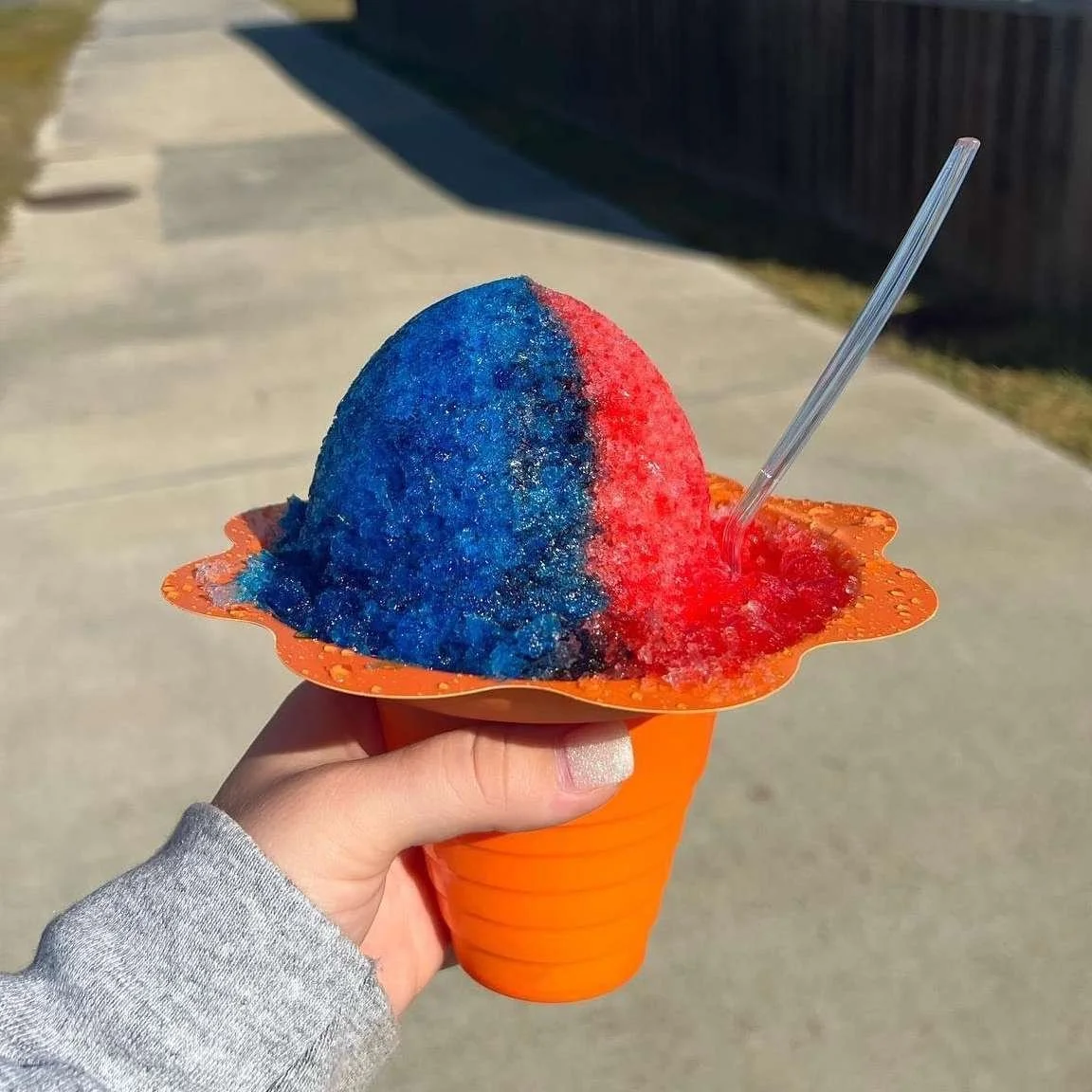 Shaved Ice from the Fulton Harbor location of Duck Blind Coffee. 