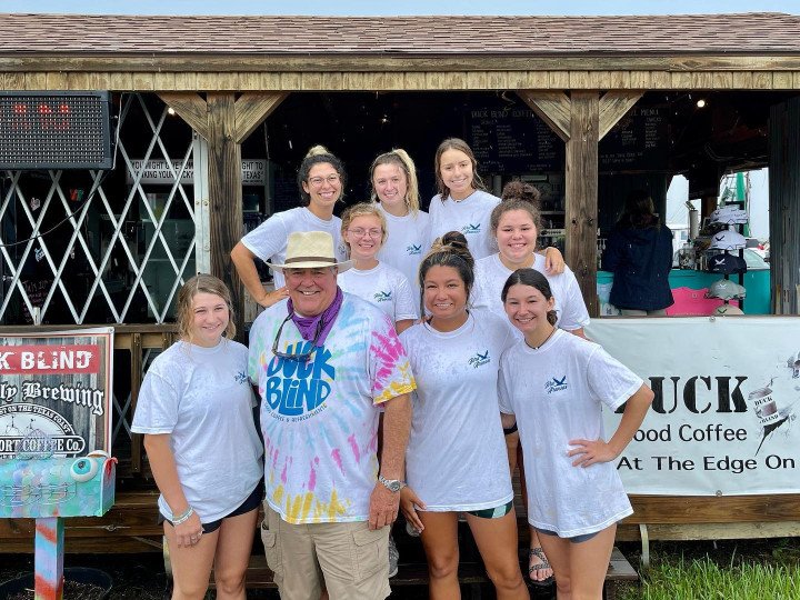 The staff at Duck Blind Coffee. 