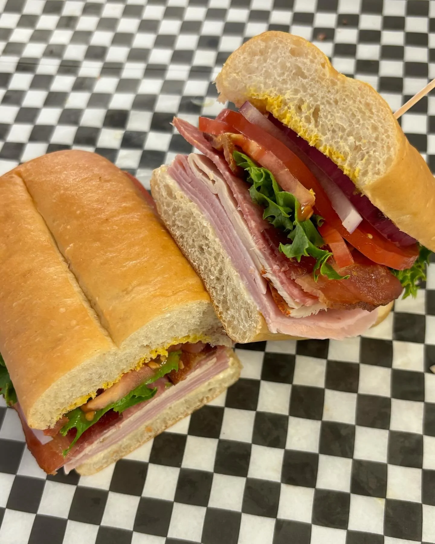 Duck Blind Drive-Thru lunch sandwich made fresh to order with Boar's Head premium meats and cheeses. 