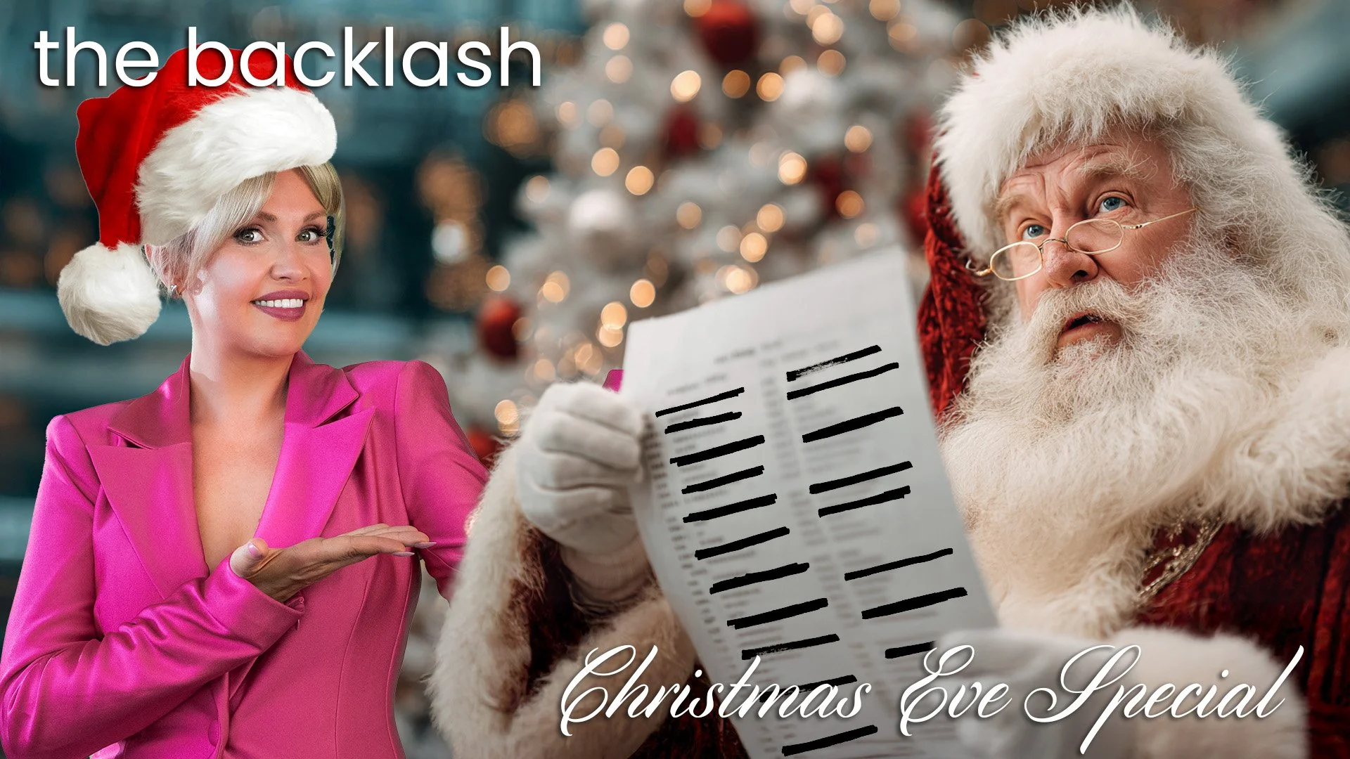 Episode 102 — "They" Redacted Santa's Naughty List!? Rebecca &amp; Dave's Christmas Eve Special!