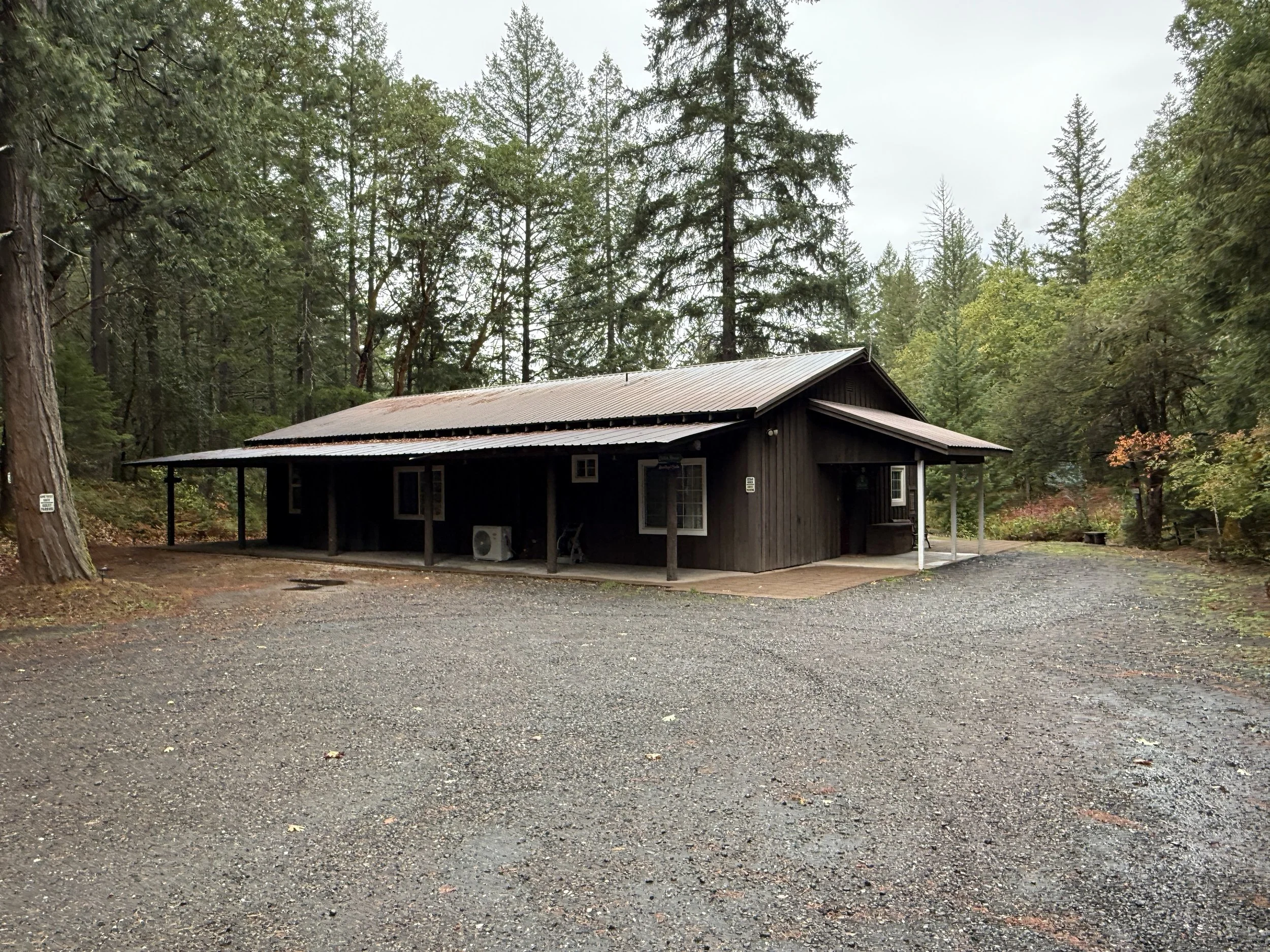 Cedar house exterior.