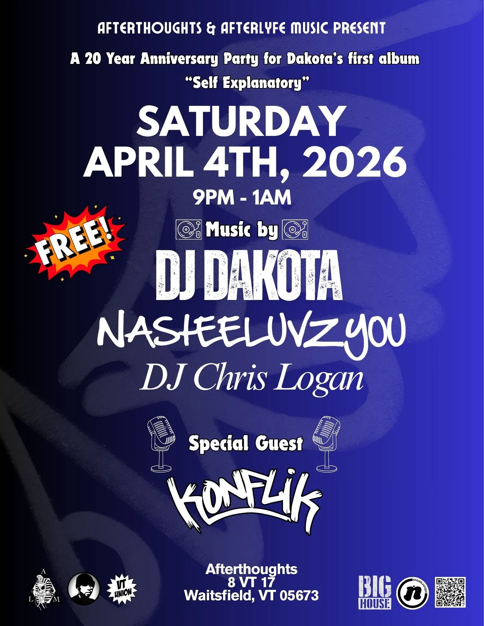 DJ DAKOTA ‘Self Explanatory’ 20 yr Album Anniversary Party